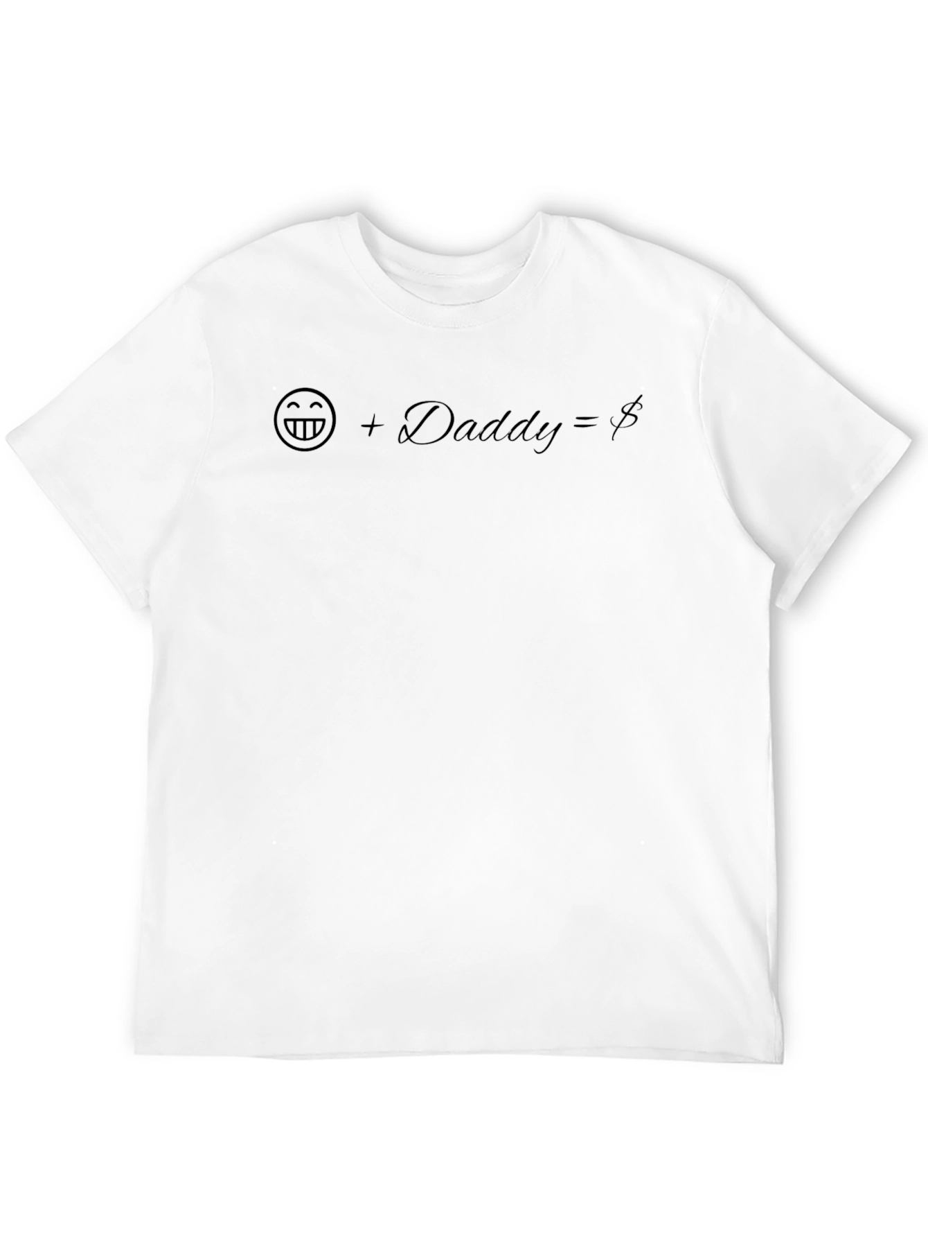Funny Daddy Graphic Tee - Black Cotton Blend
