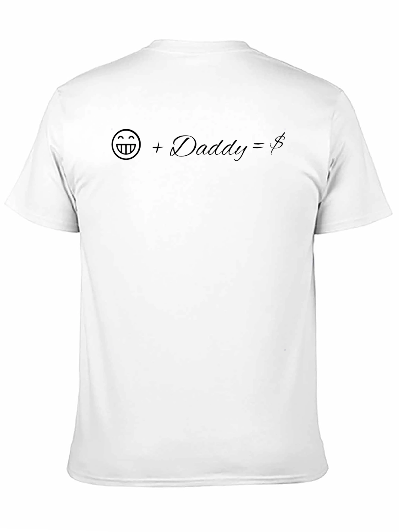 Funny Daddy Graphic Tee - Black Cotton Blend