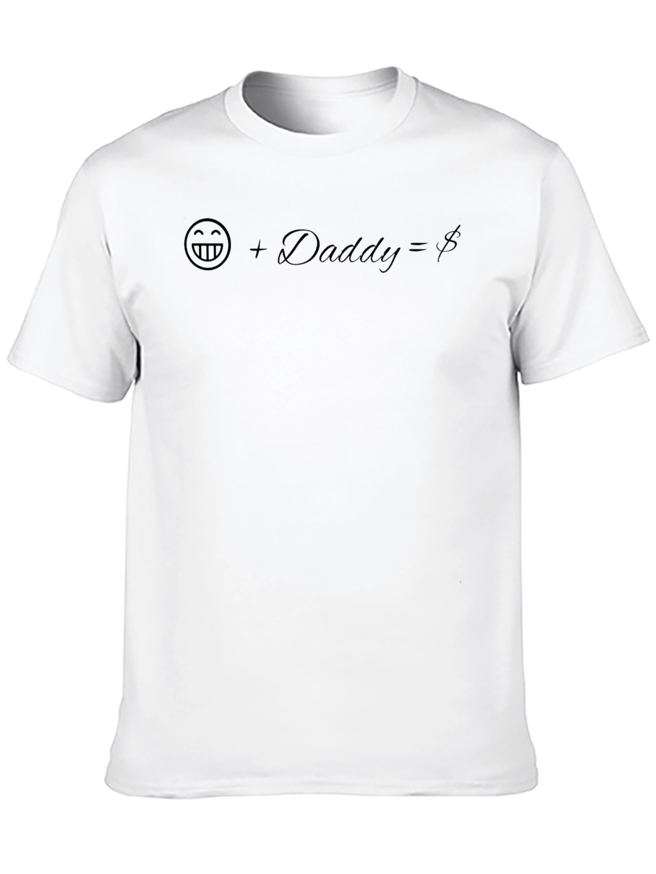 Funny Daddy Graphic Tee - Black Cotton Blend