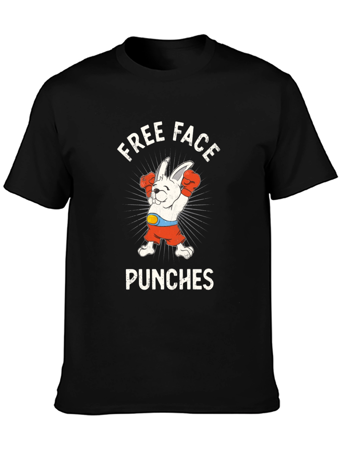 Free Face Punches Bunny Boxing T-Shirt