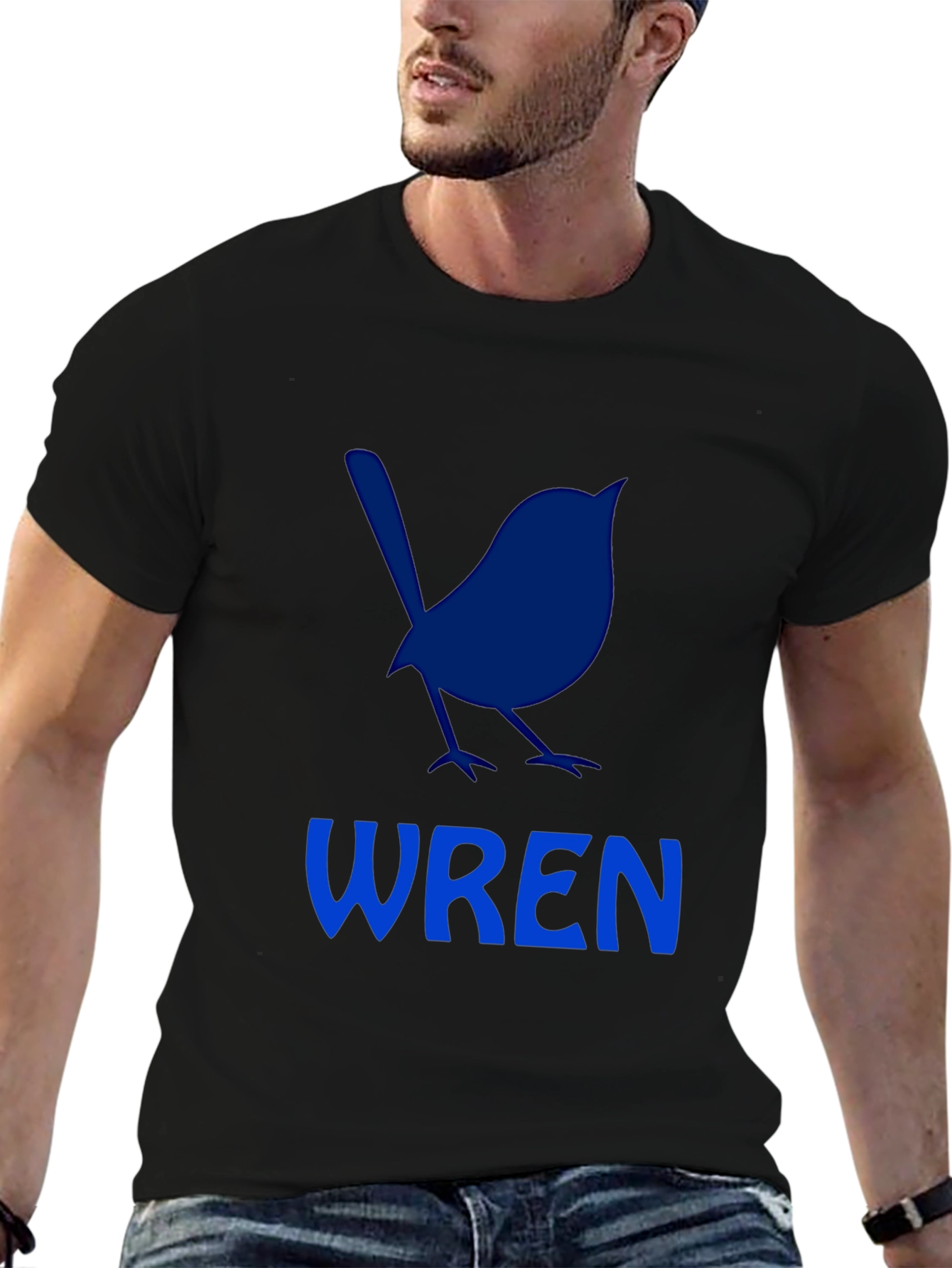 Wren Bird Graphic T-Shirt - Casual Crew Neck Tee