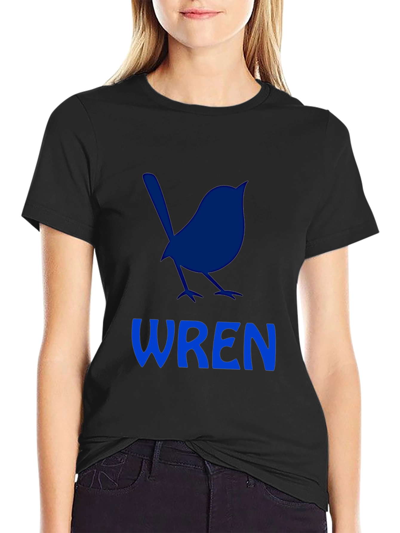 Wren Bird Graphic T-Shirt - Casual Crew Neck Tee