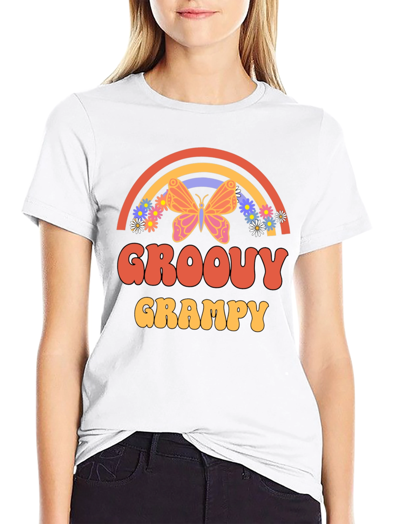 Groovy Grampy Retro Graphic Tee
