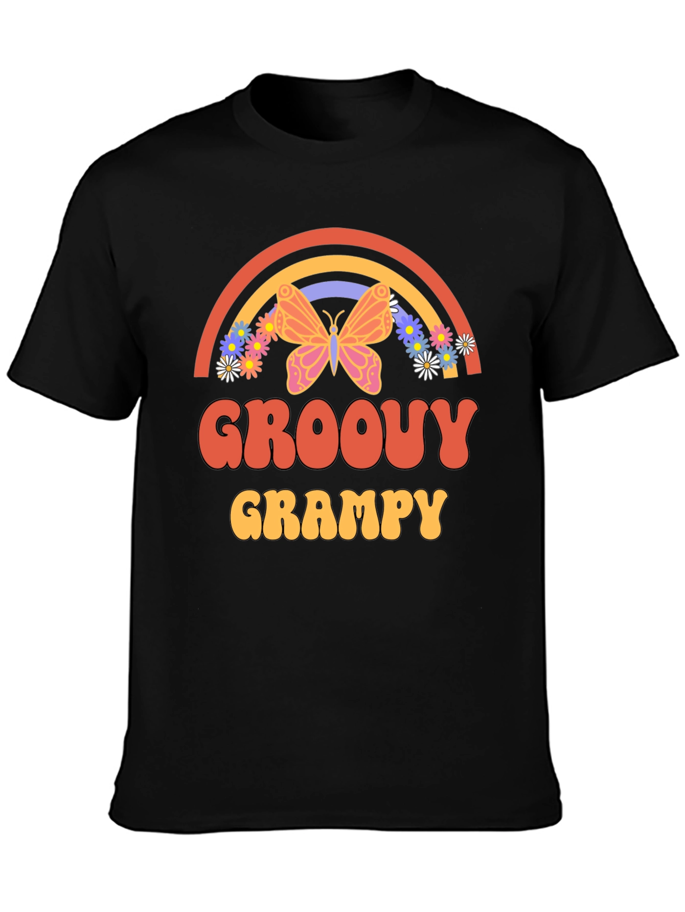 Groovy Grampy Retro Graphic Tee