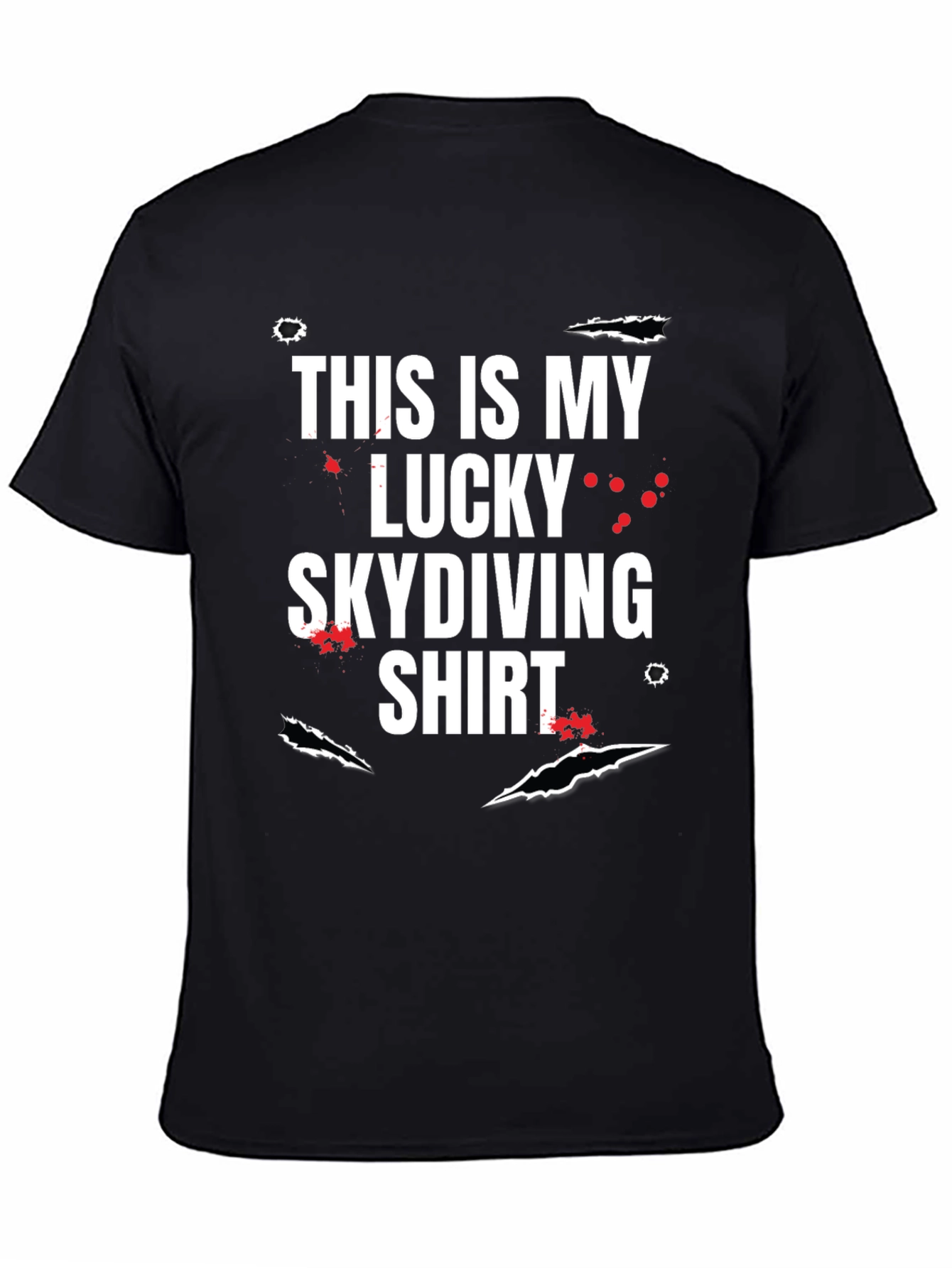 Lucky Skydiving T-Shirt - Funny Graphic Tee