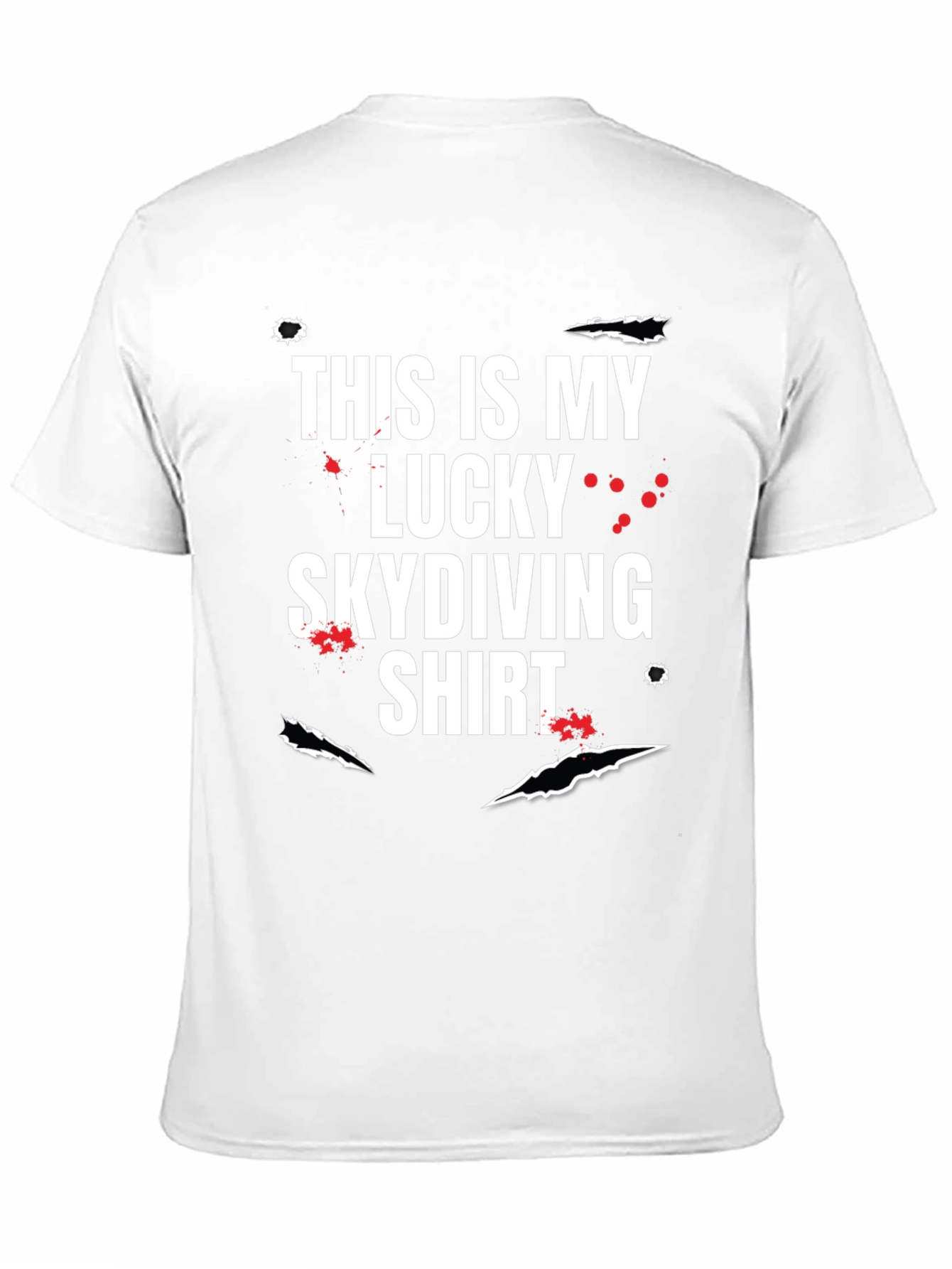 Lucky Skydiving T-Shirt - Funny Graphic Tee