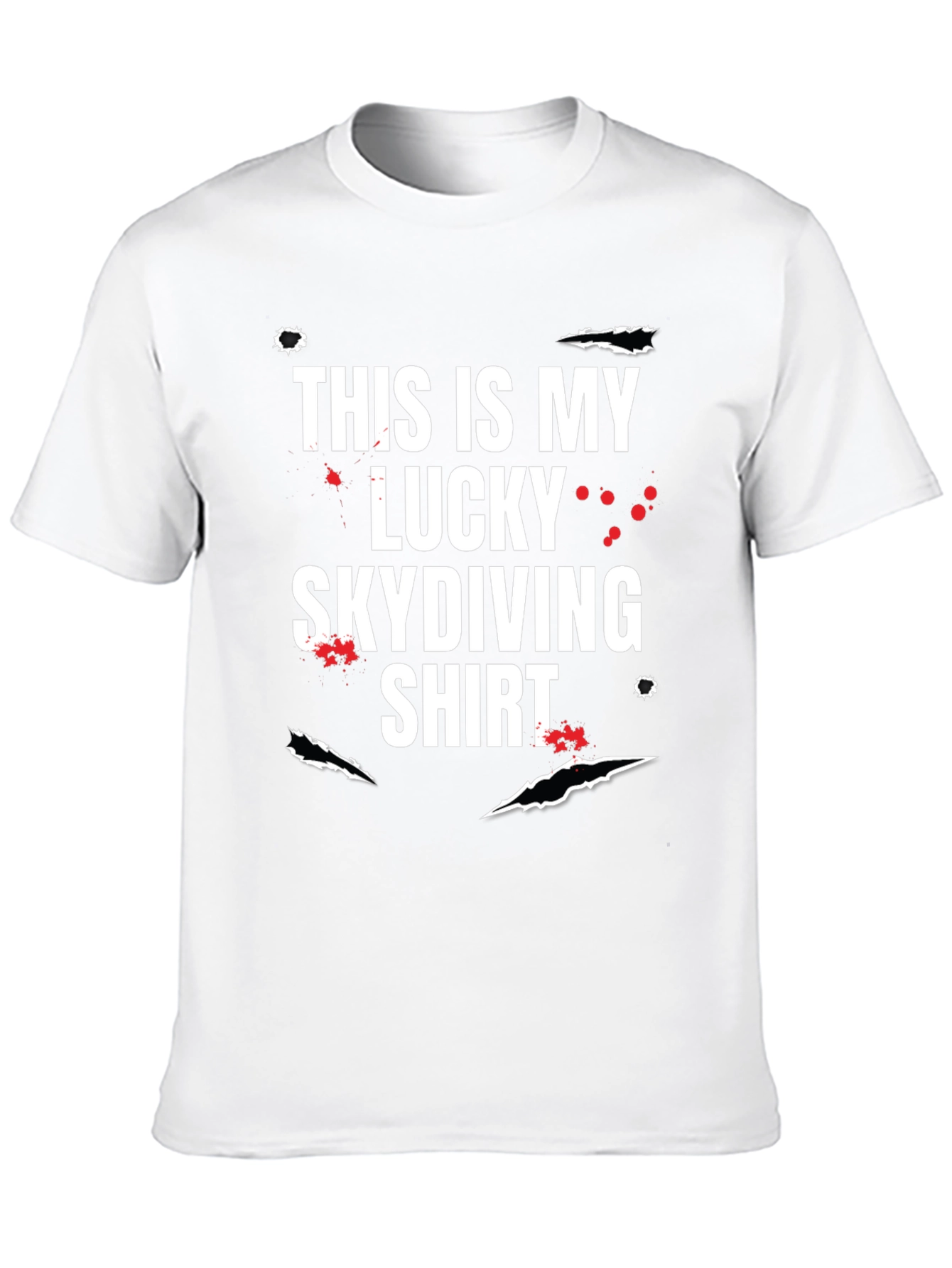 Lucky Skydiving T-Shirt - Funny Graphic Tee