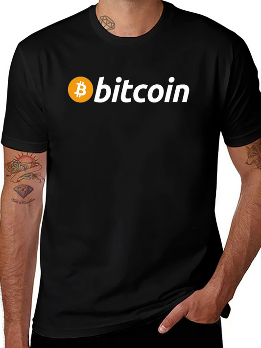 Bitcoin Black T-Shirt Cryptocurrency Tee