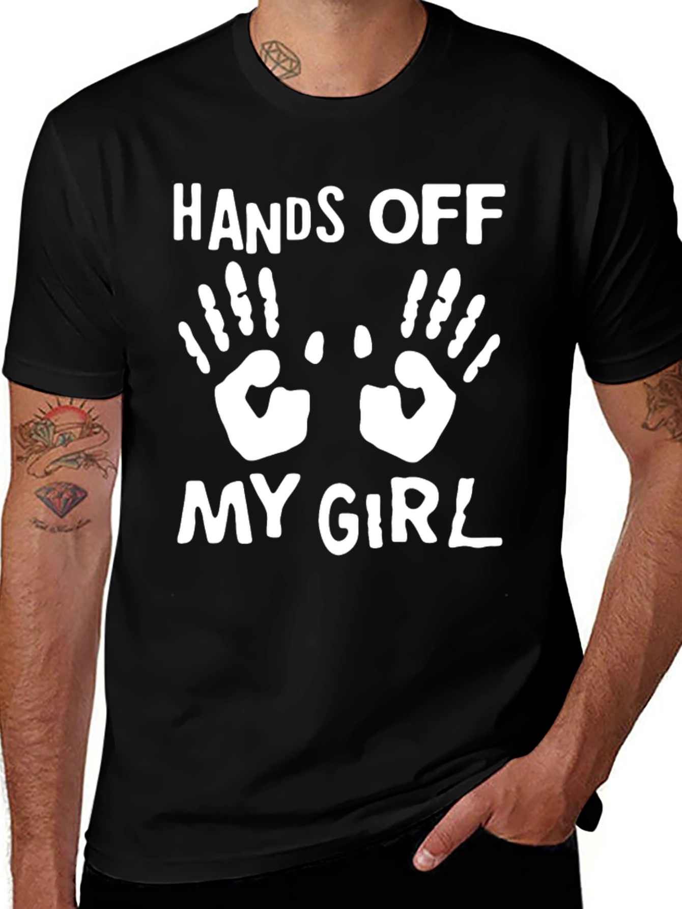 Hands Off My Girl Graphic T-Shirt