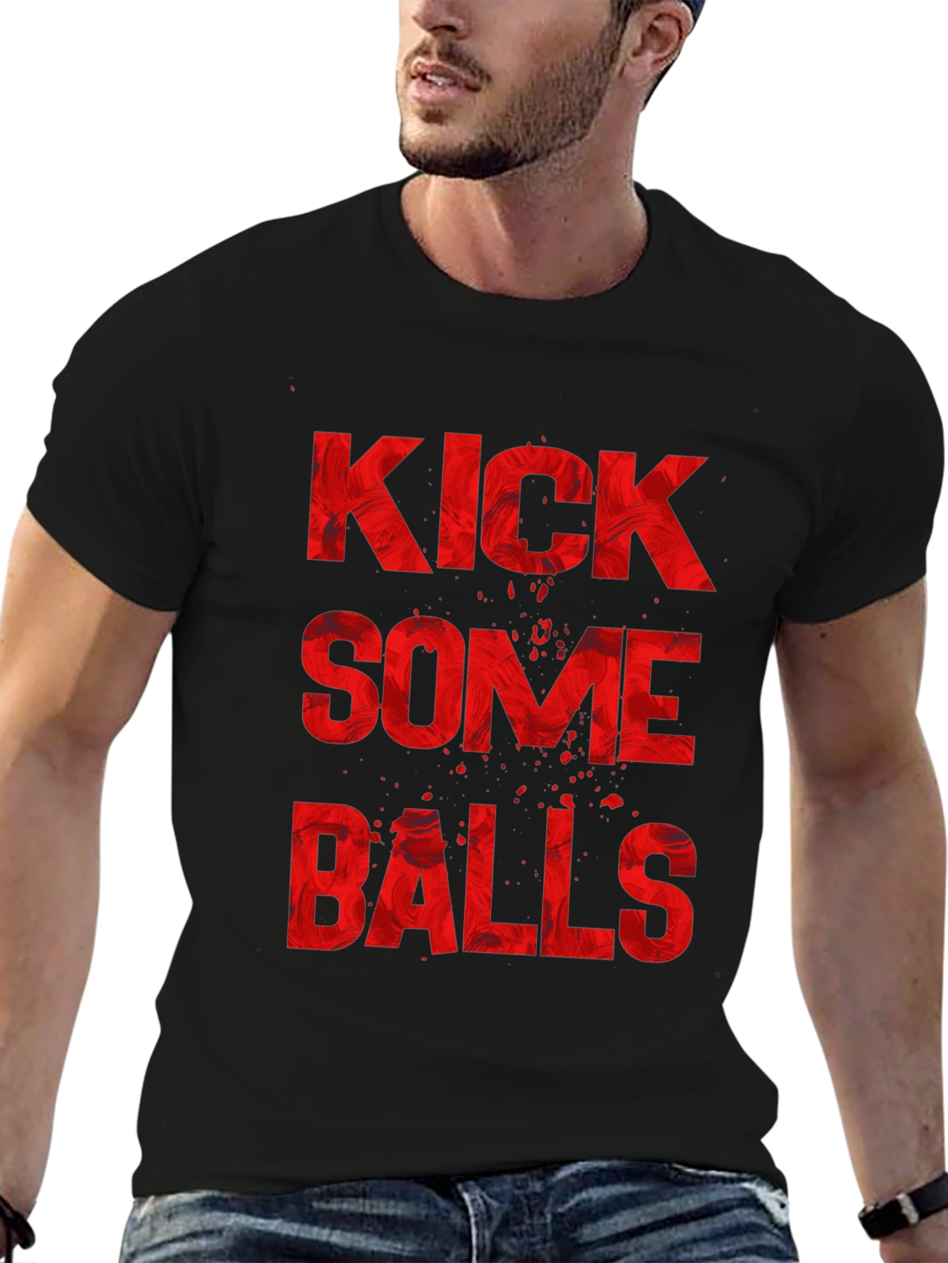Kick Some Balls Graphic T-Shirt