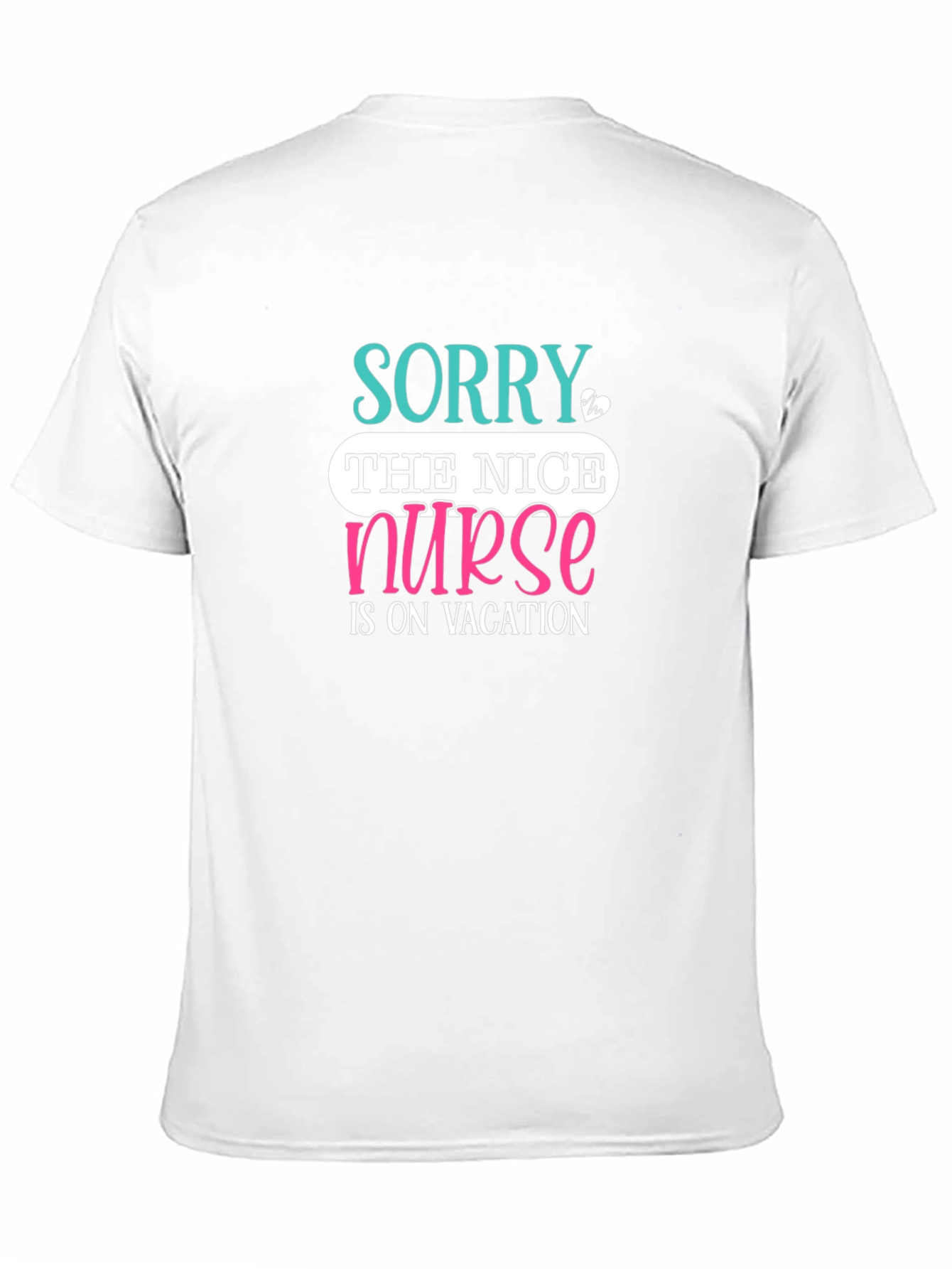 Nice Nurse On Vacation Black T-Shirt