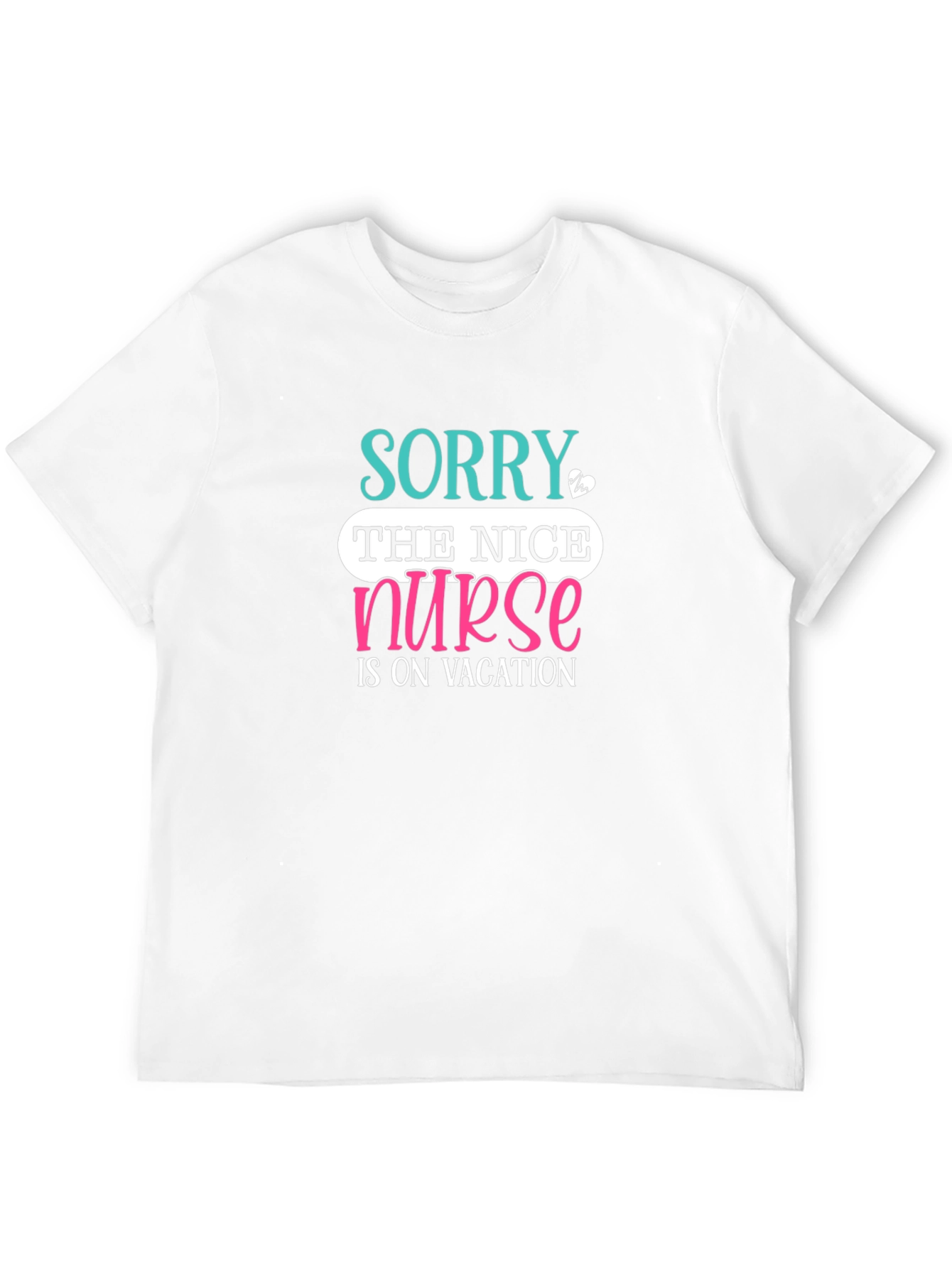 Nice Nurse On Vacation Black T-Shirt
