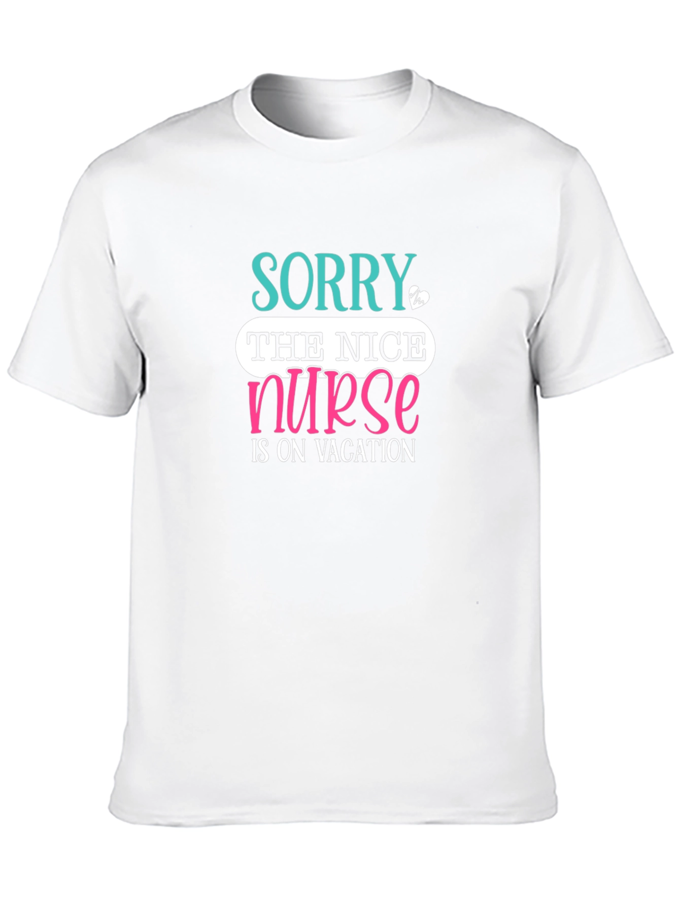 Nice Nurse On Vacation Black T-Shirt