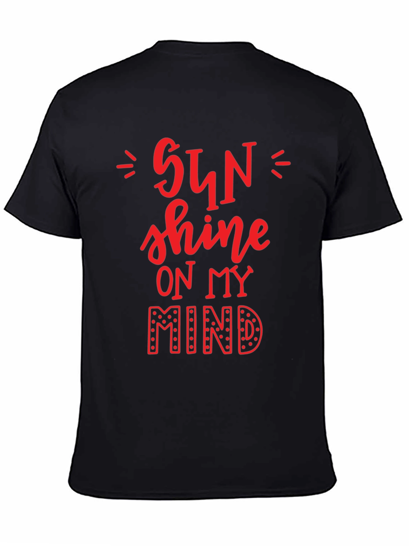 Sunshine On My Mind Graphic Tee - Black