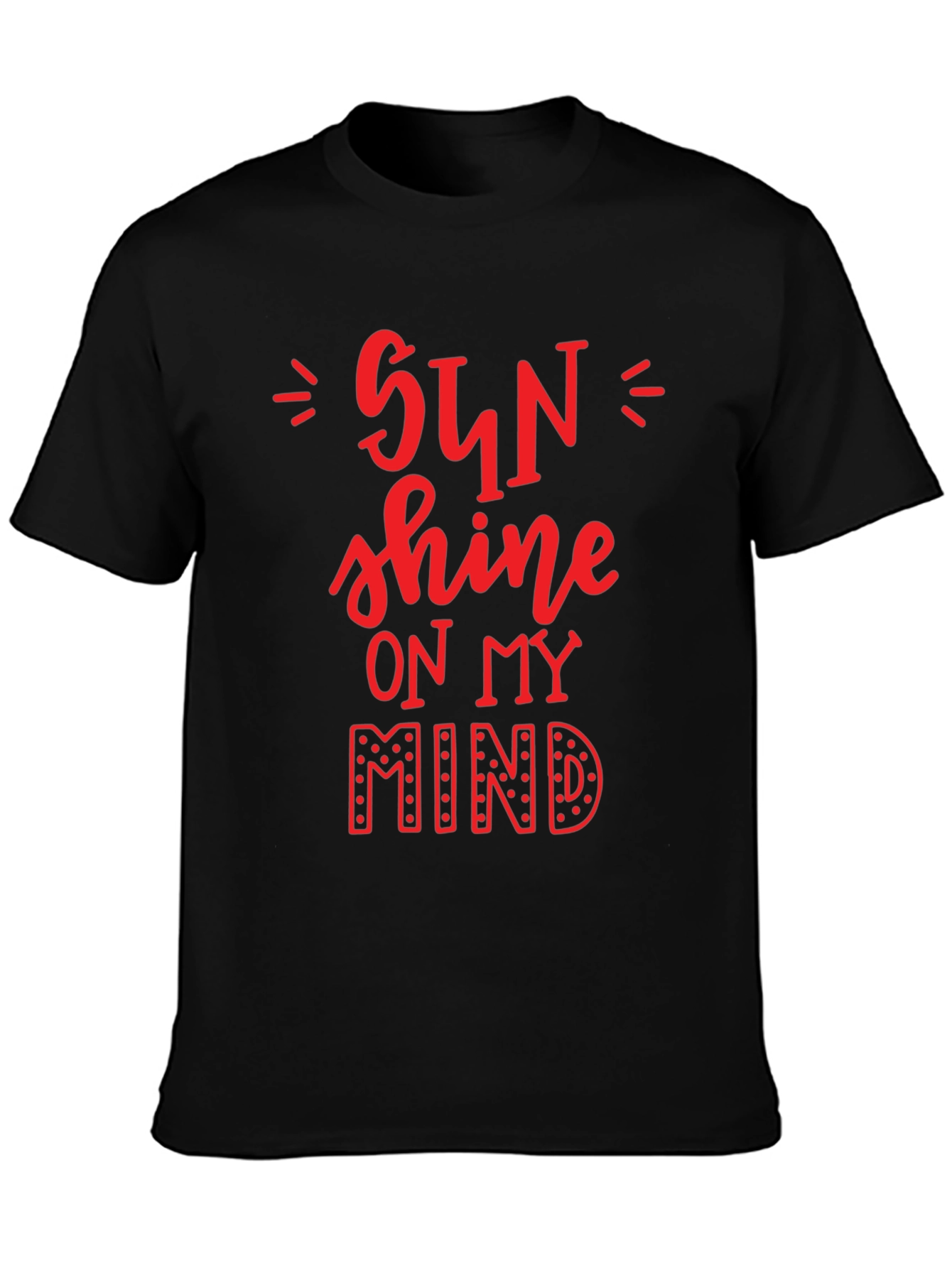 Sunshine On My Mind Graphic Tee - Black