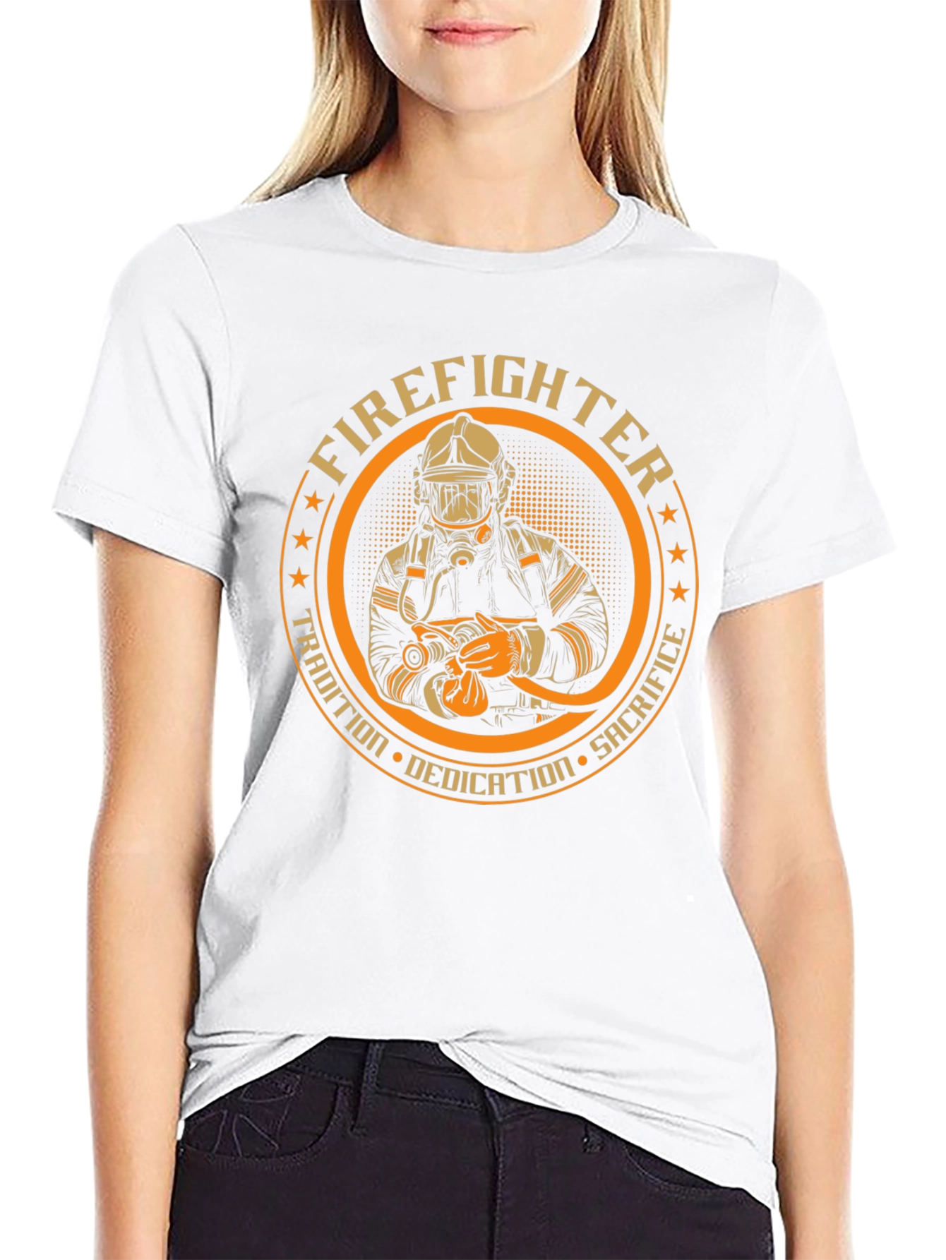 Firefighter Dedication Graphic Tee