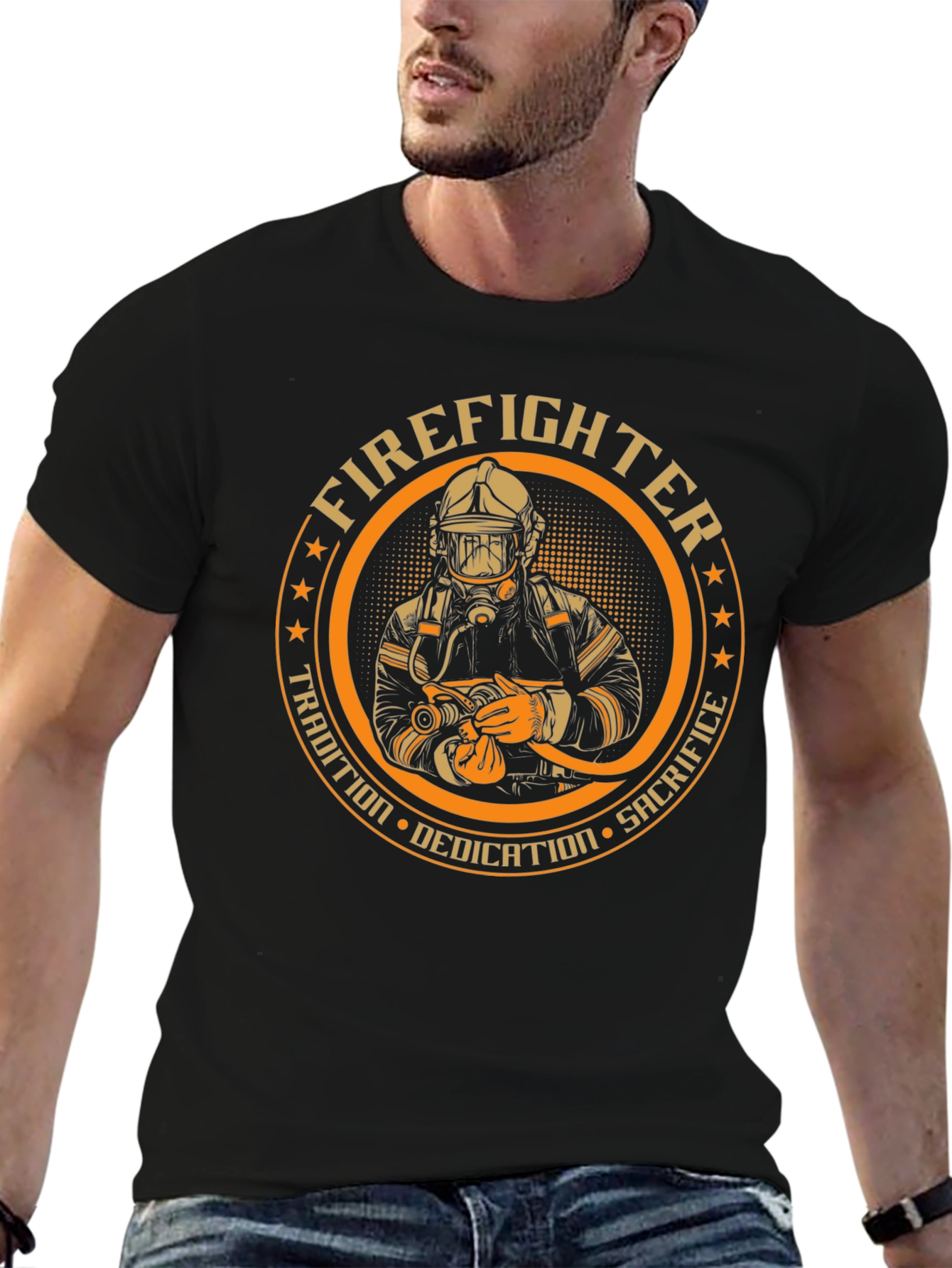 Firefighter Dedication Graphic Tee
