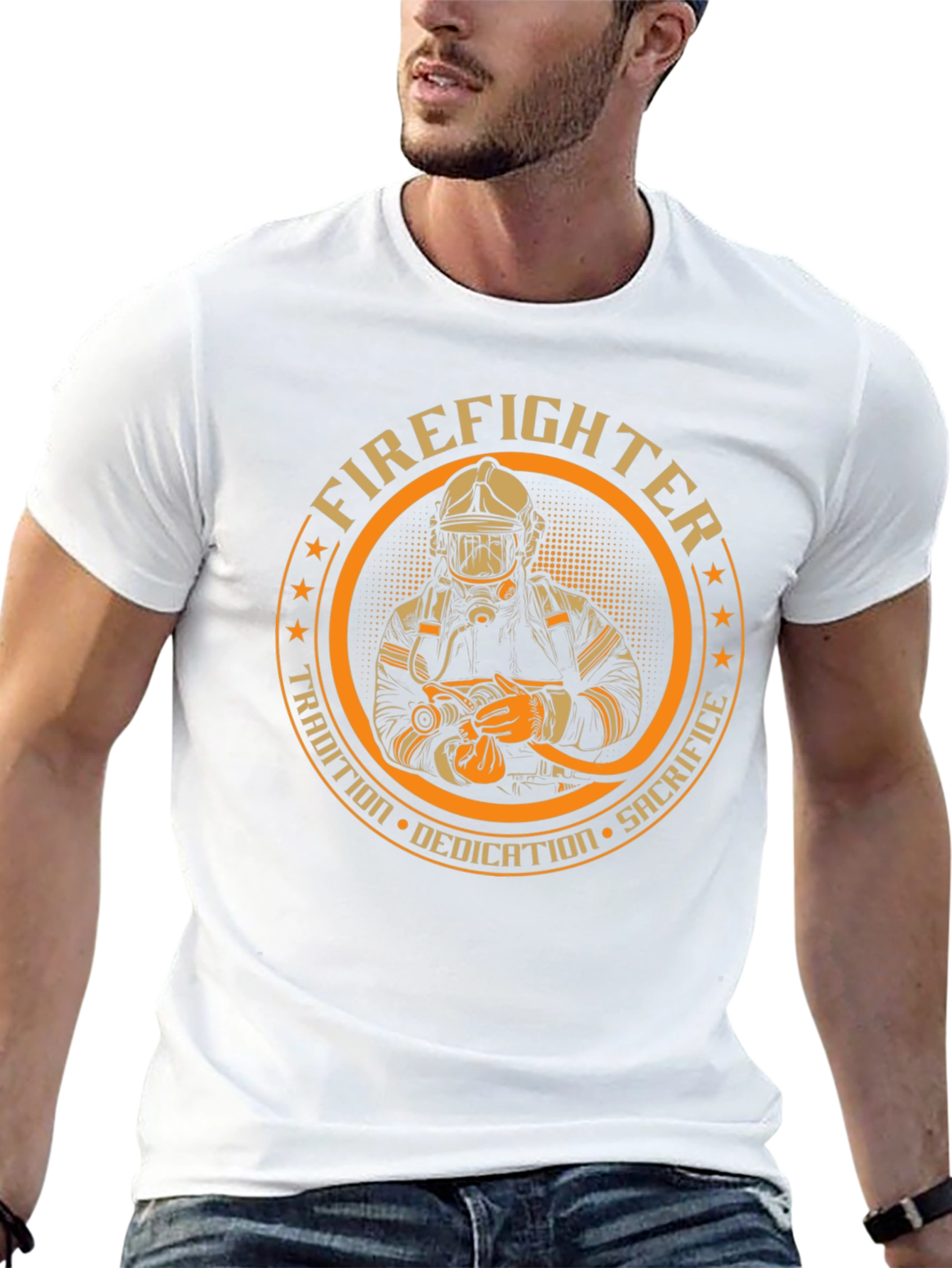 Firefighter Dedication Graphic Tee
