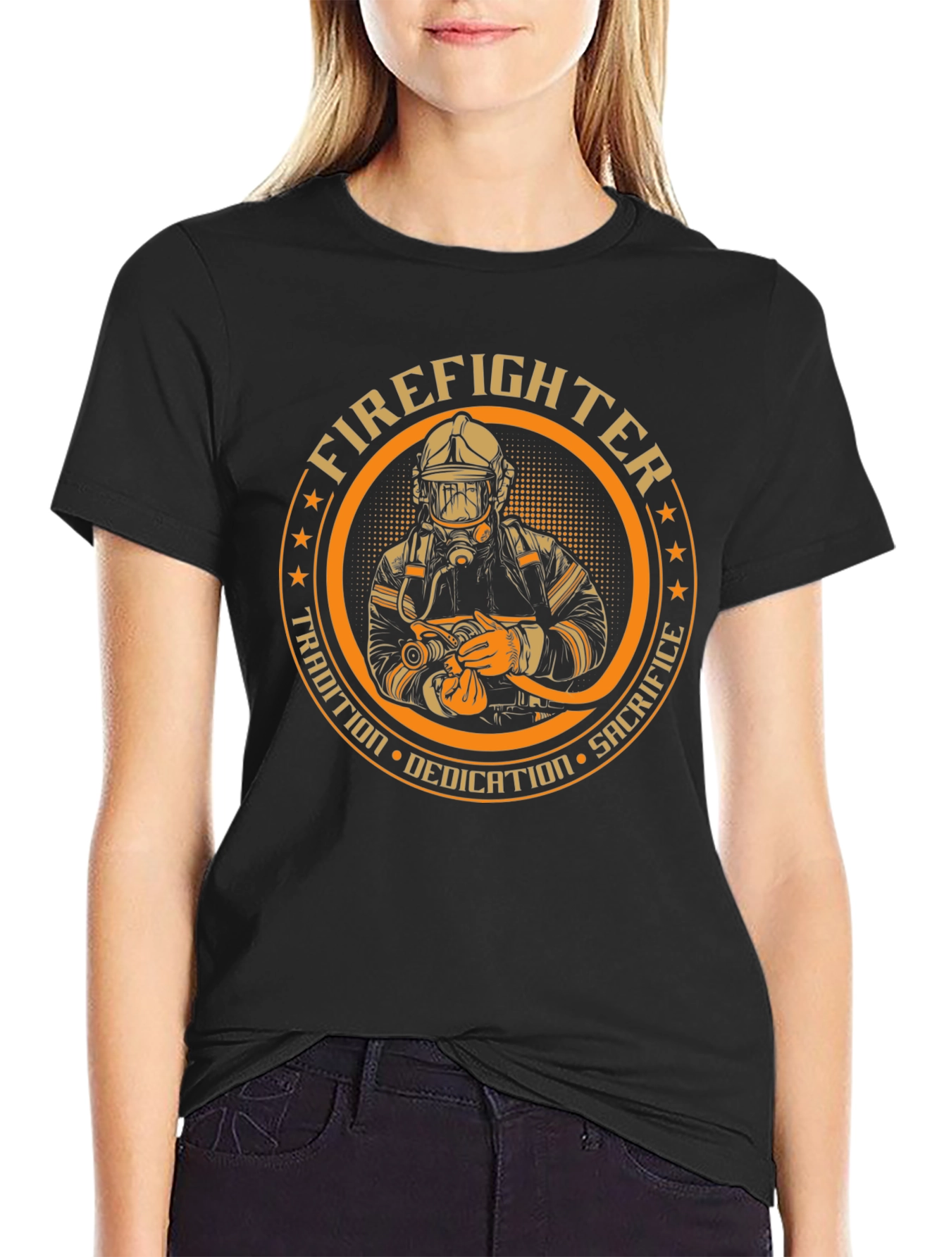 Firefighter Dedication Graphic Tee