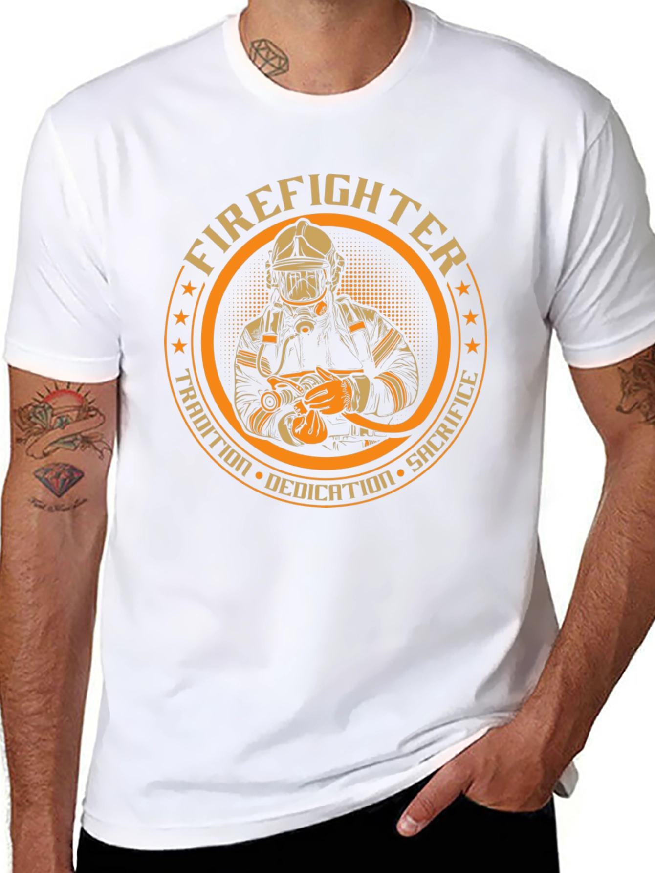 Firefighter Dedication Graphic Tee