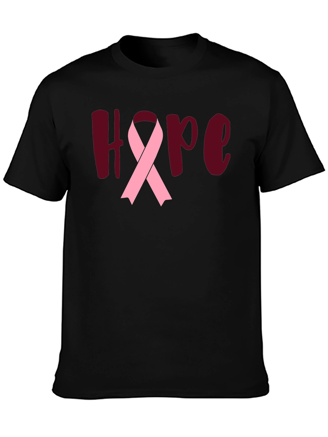 Hope Breast Cancer Awareness Ribbon T-Shirt