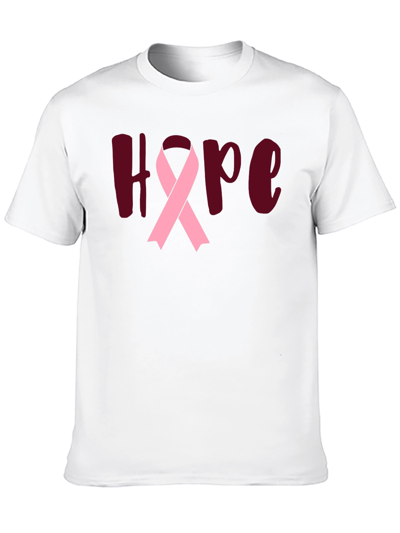 Hope Breast Cancer Awareness Ribbon T-Shirt