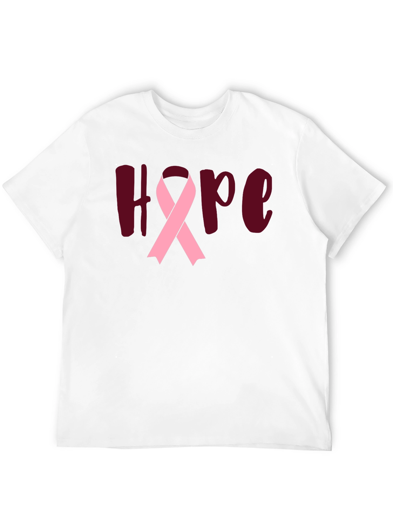 Hope Breast Cancer Awareness Ribbon T-Shirt