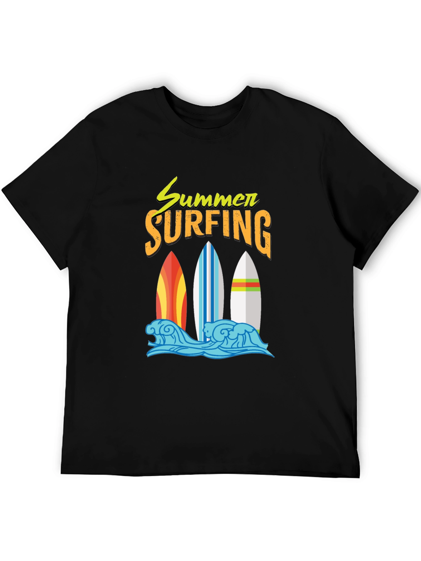 Summer Surfing Graphic T-Shirt