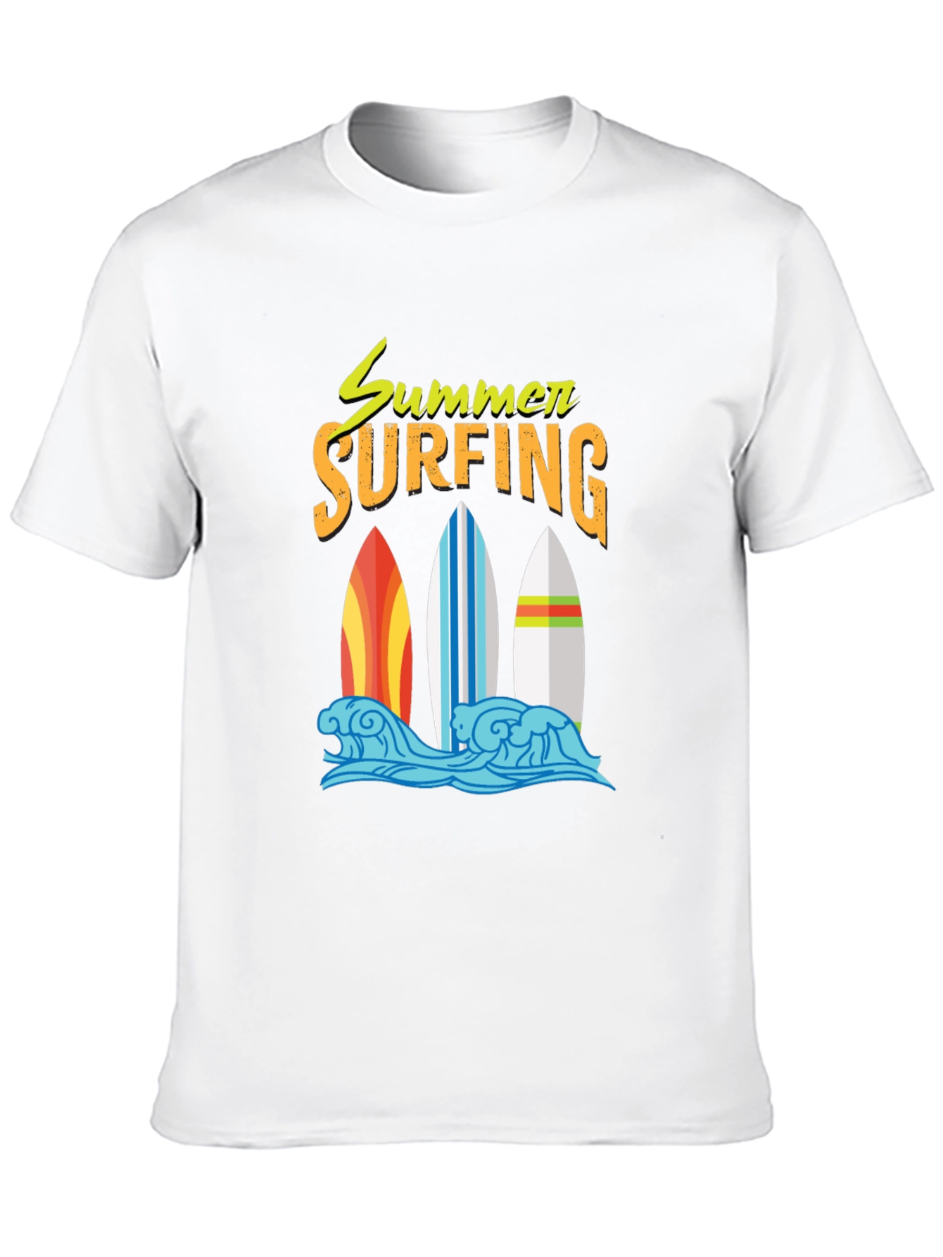 Summer Surfing Graphic T-Shirt