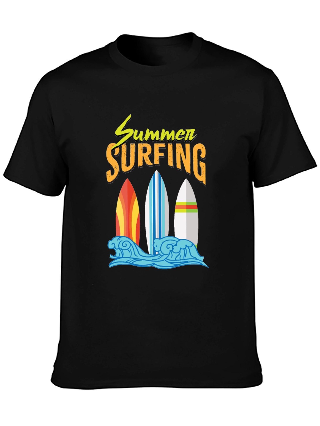 Summer Surfing Graphic T-Shirt