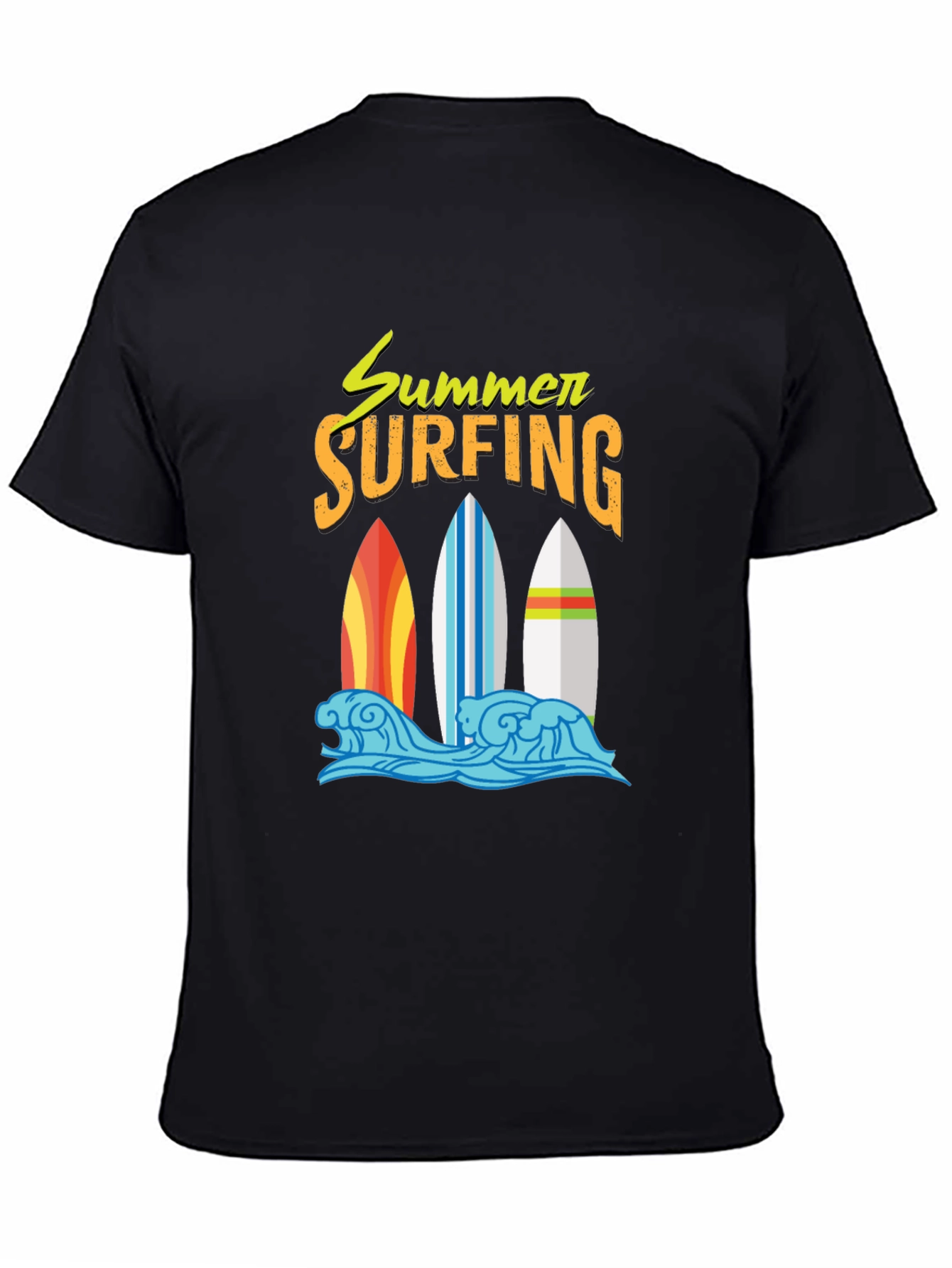 Summer Surfing Graphic T-Shirt