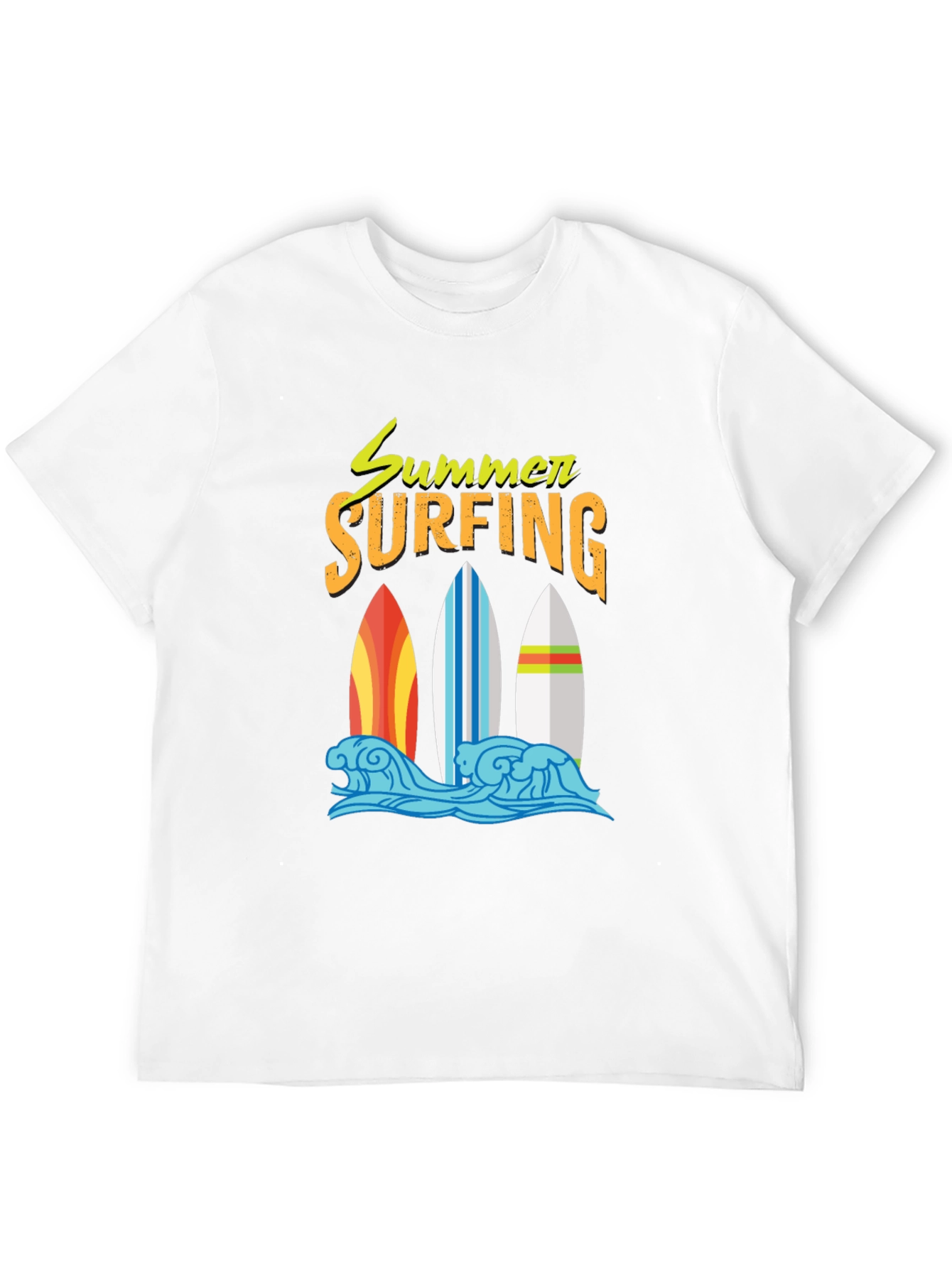 Summer Surfing Graphic T-Shirt