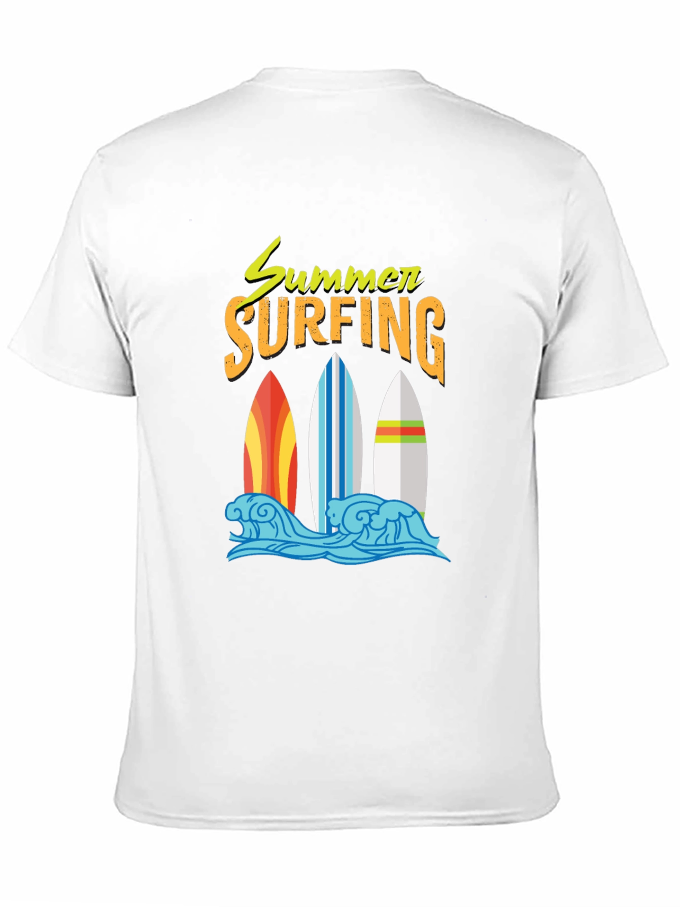 Summer Surfing Graphic T-Shirt