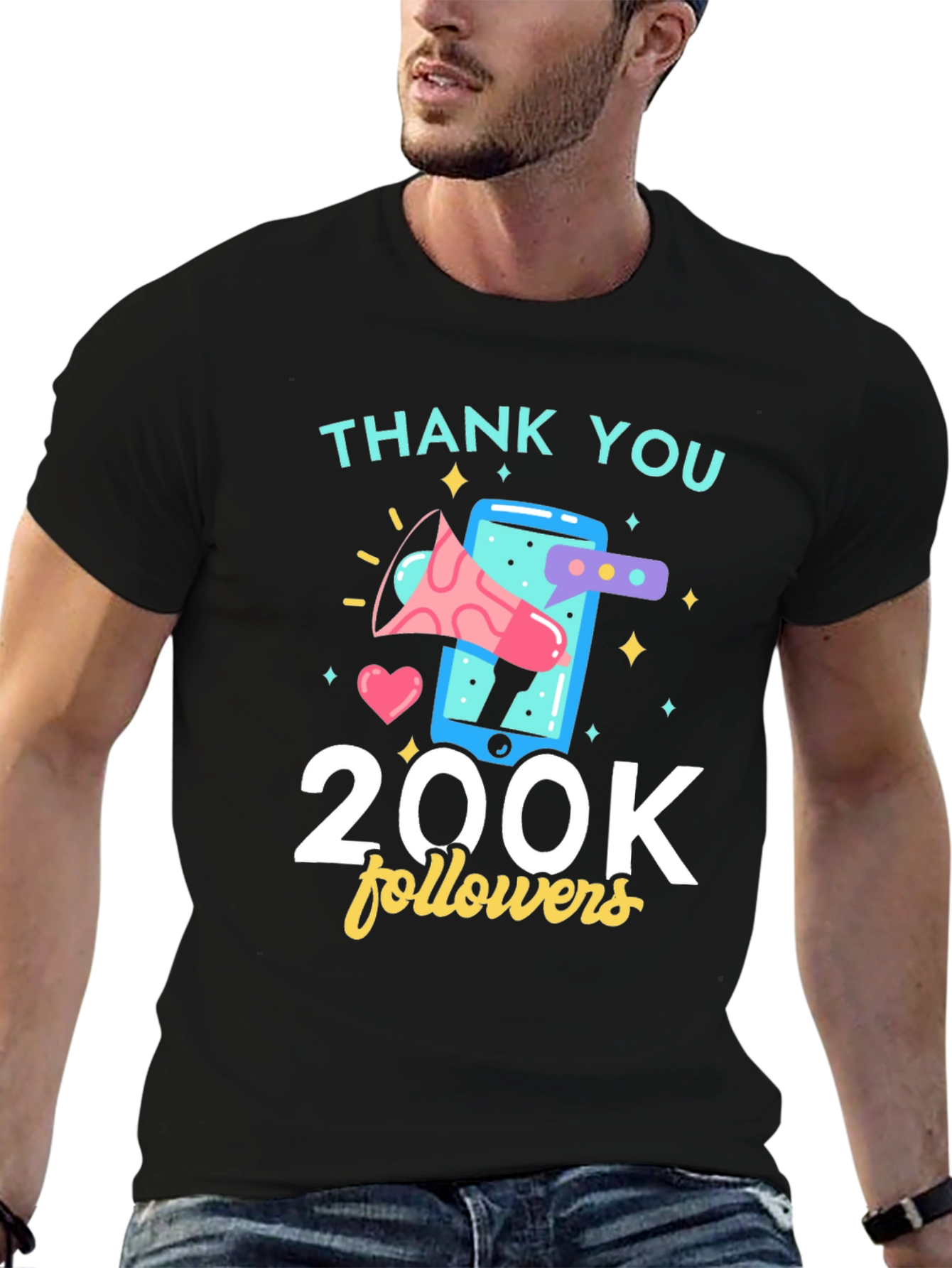 Thank You 200K Followers Graphic Tee