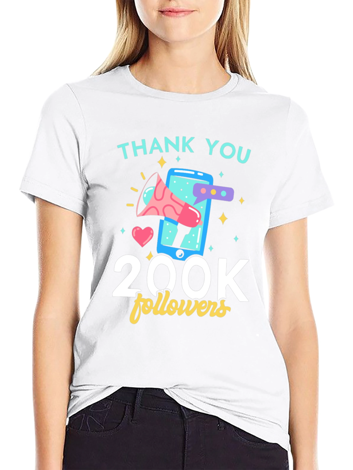 Thank You 200K Followers Graphic Tee