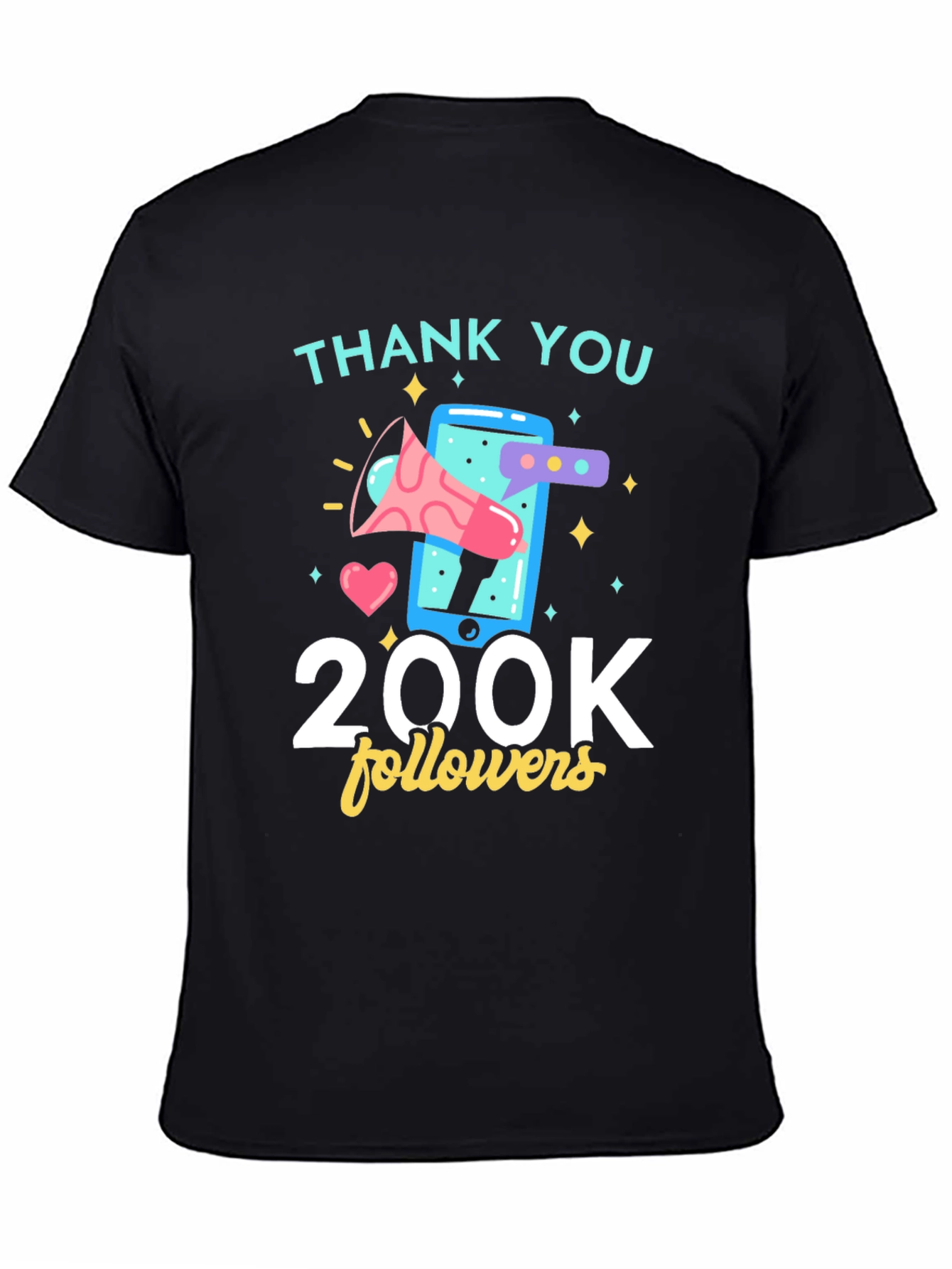 Thank You 200K Followers Graphic Tee