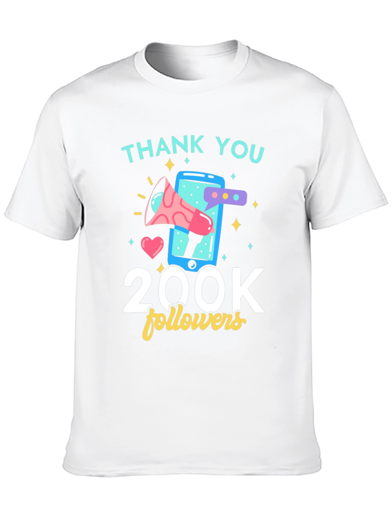 Thank You 200K Followers Graphic Tee