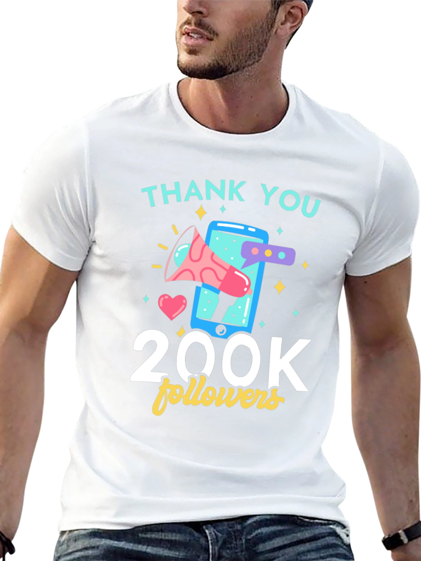 Thank You 200K Followers Graphic Tee