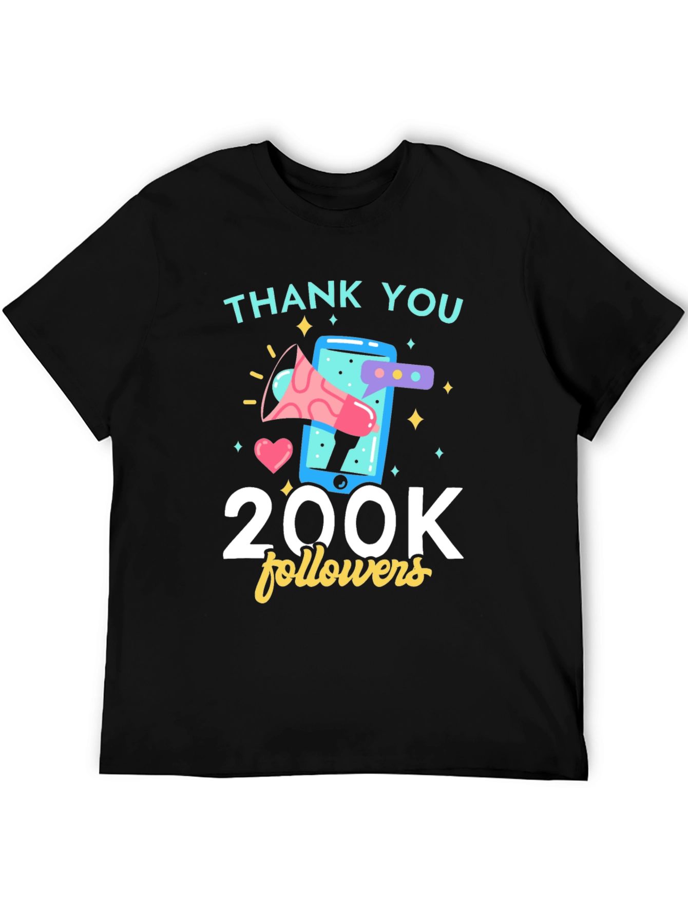 Thank You 200K Followers Graphic Tee