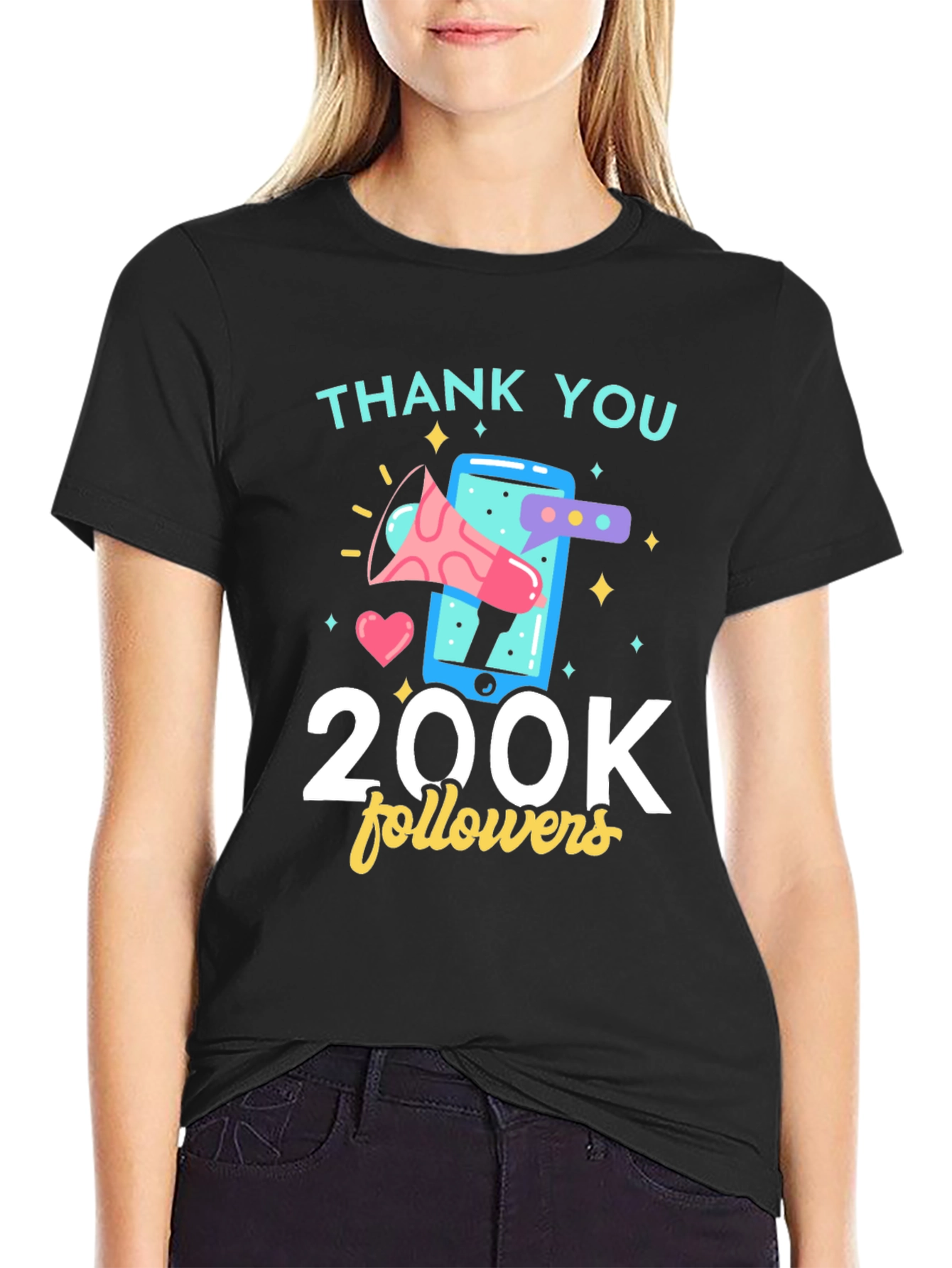 Thank You 200K Followers Graphic Tee