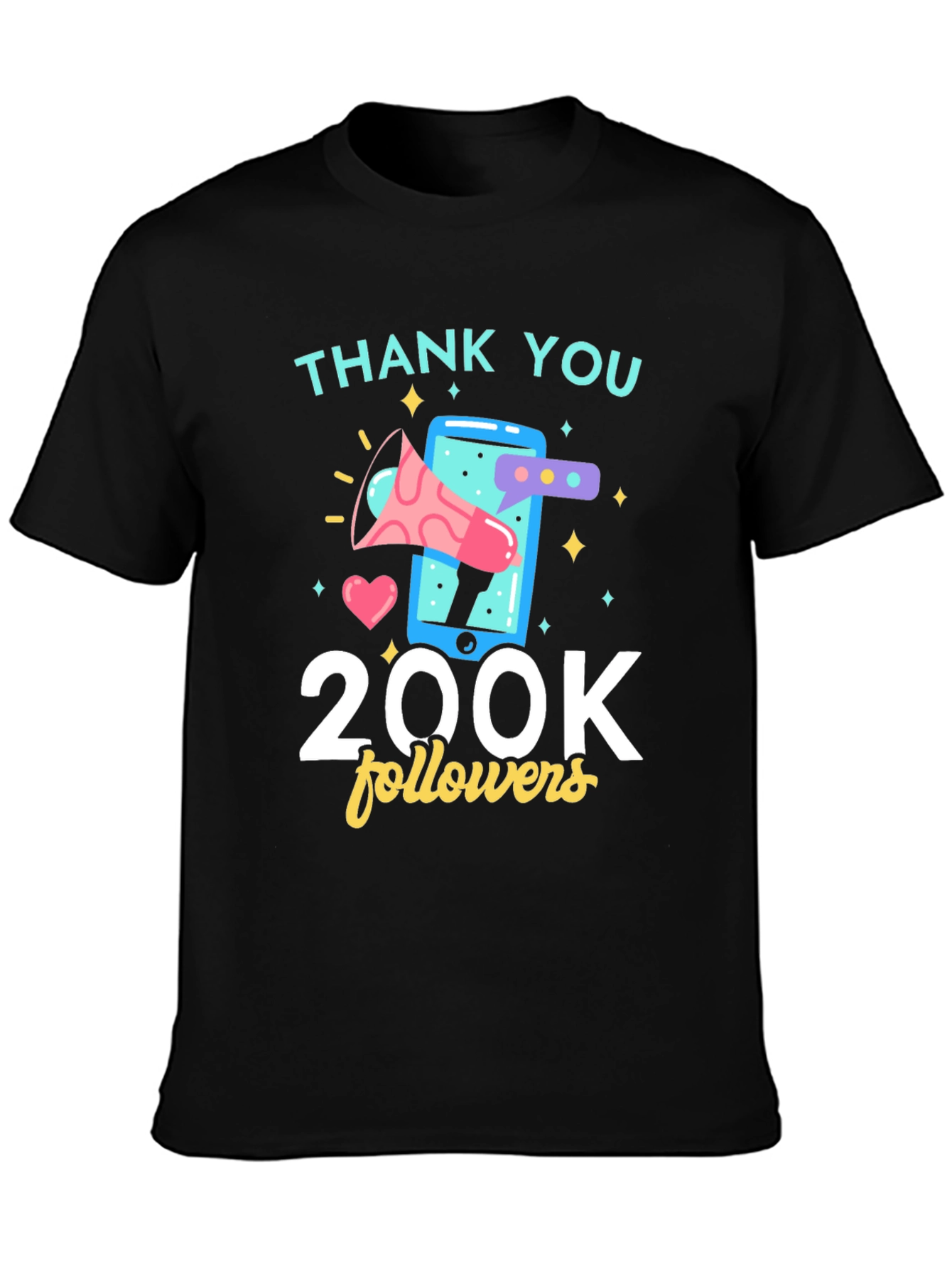 Thank You 200K Followers Graphic Tee