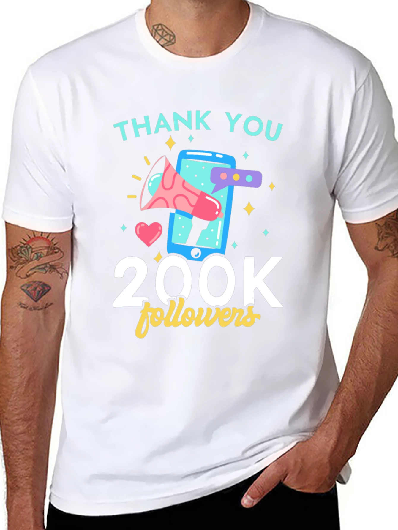 Thank You 200K Followers Graphic Tee