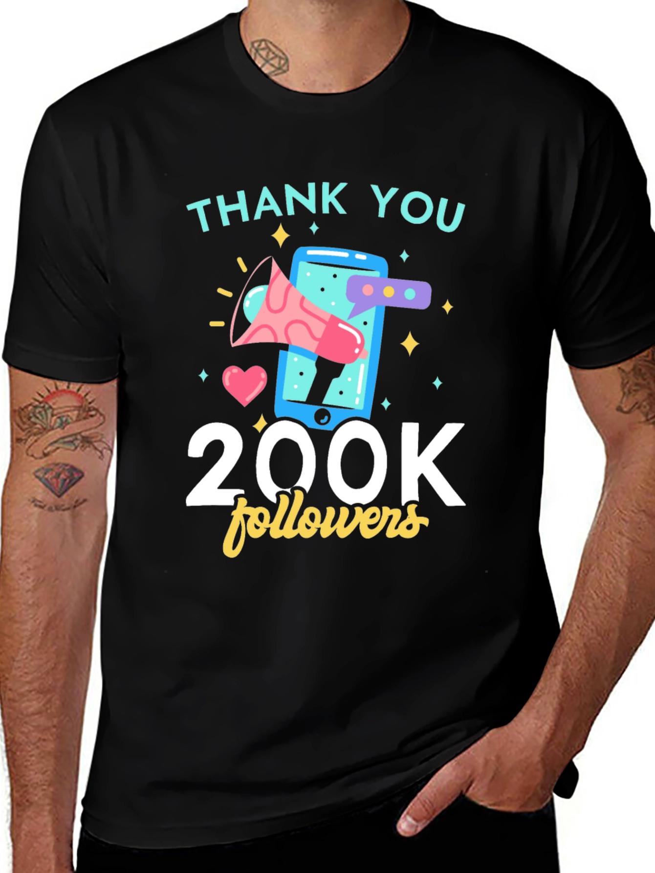 Thank You 200K Followers Graphic Tee