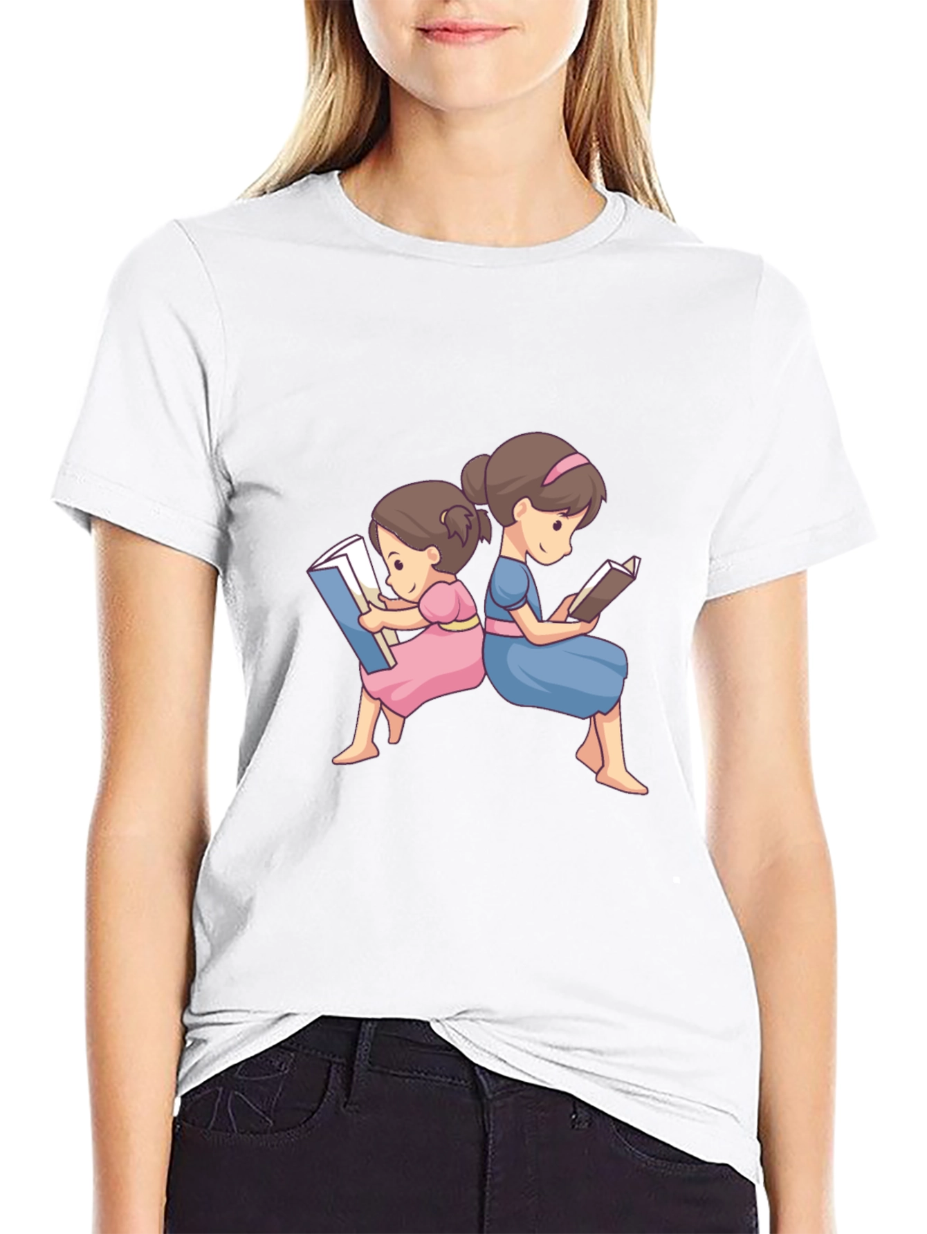 Reading Girls Black T-Shirt