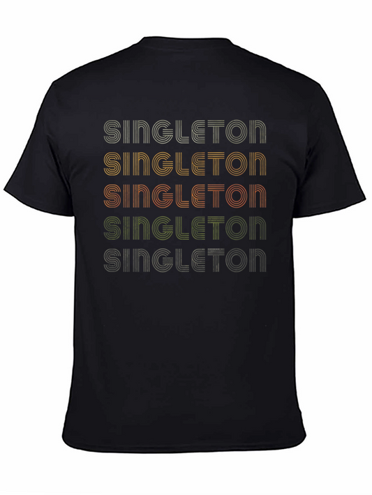 Retro Singleton Graphic Tee - Cool Single Pride Shirt