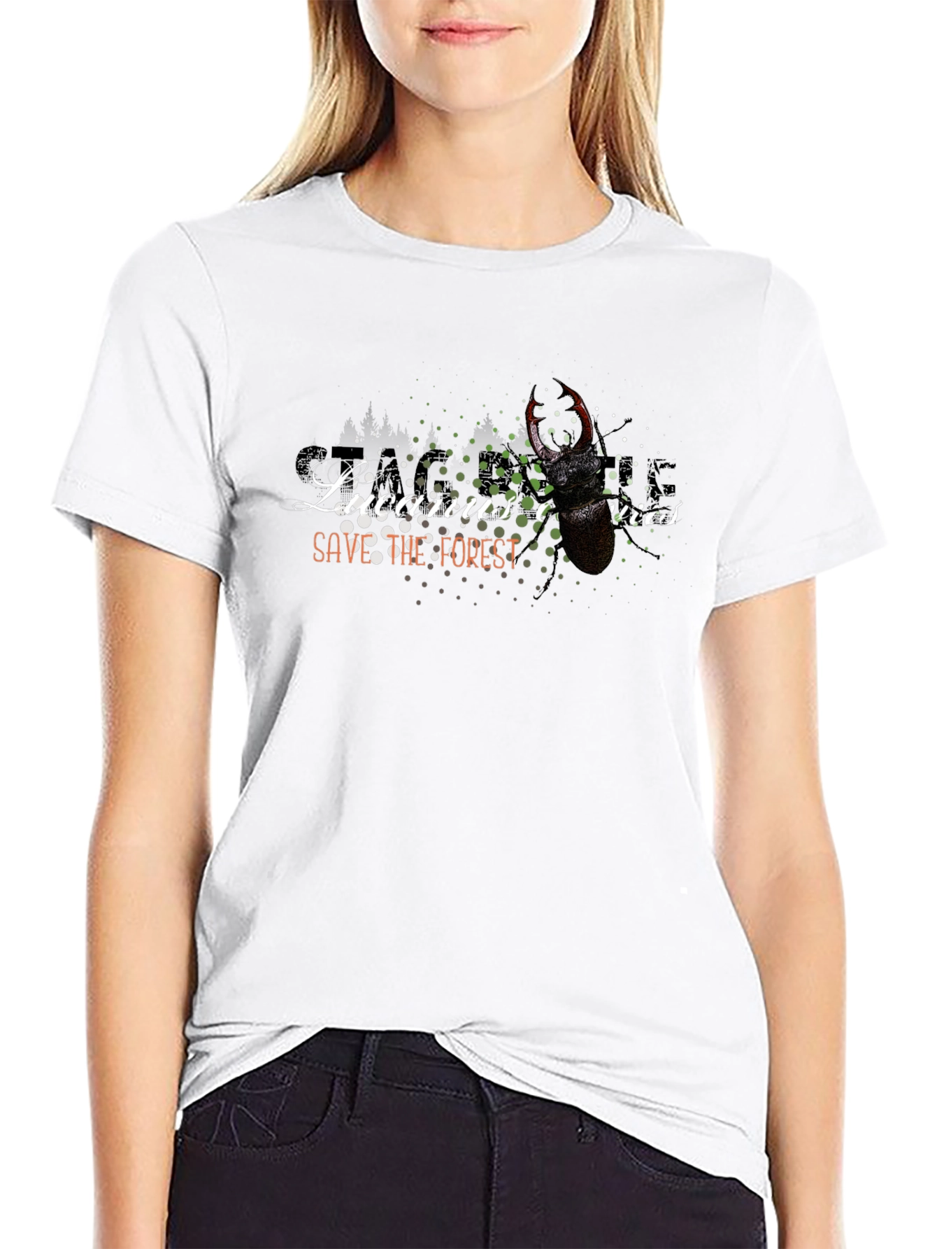 Lucanus Cervus Save the Forest T-Shirt