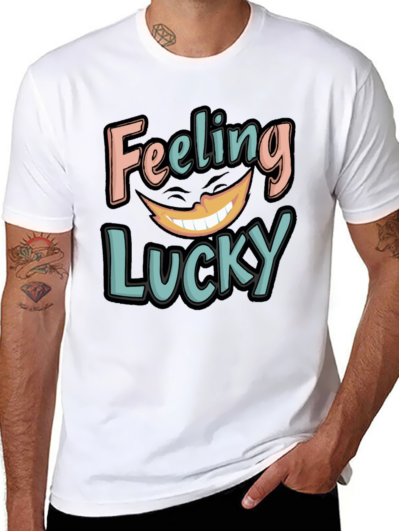 Feeling Lucky Graphic Tee - Soft Cotton