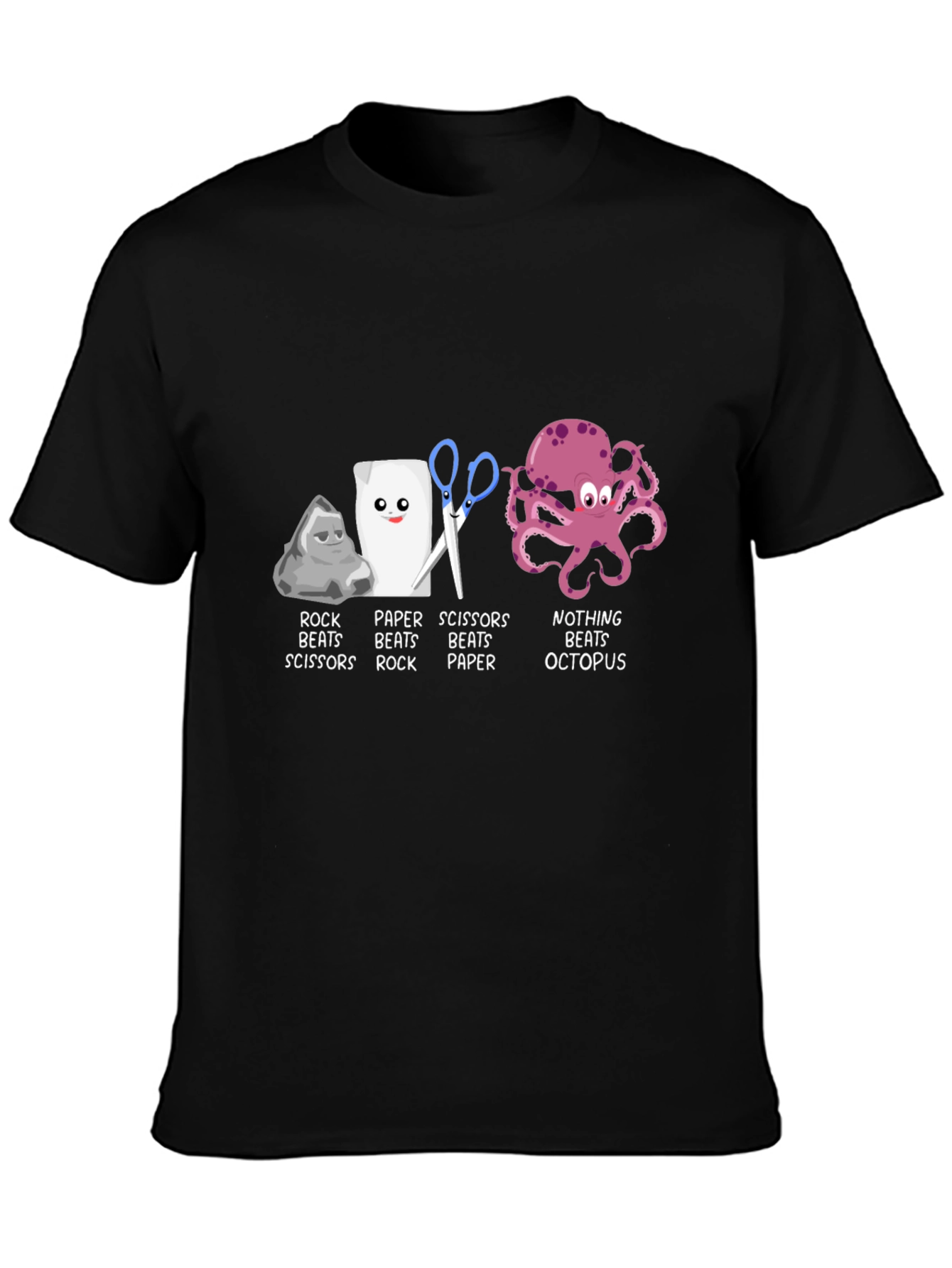 Rock Paper Scissors Octopus T-Shirt