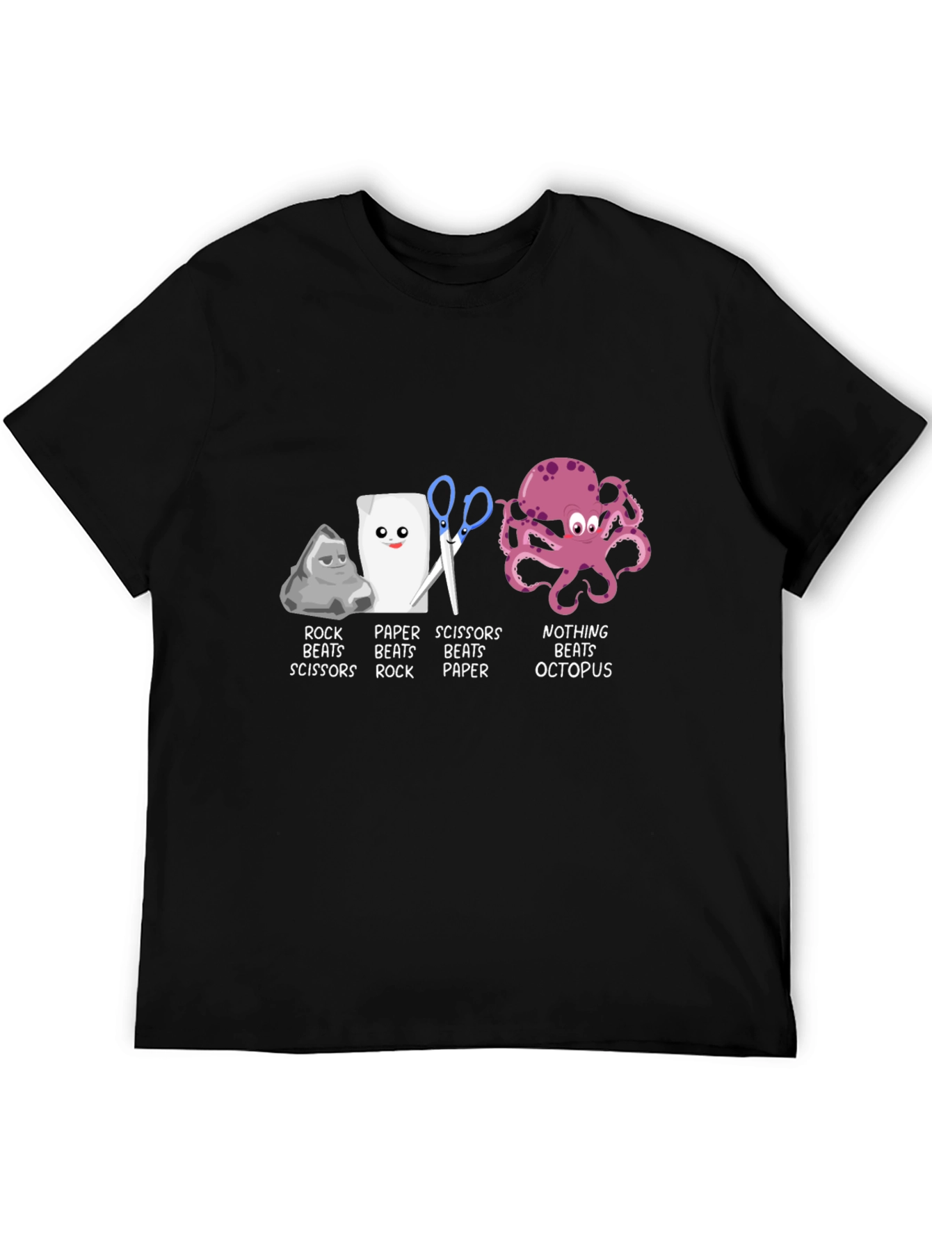 Rock Paper Scissors Octopus T-Shirt