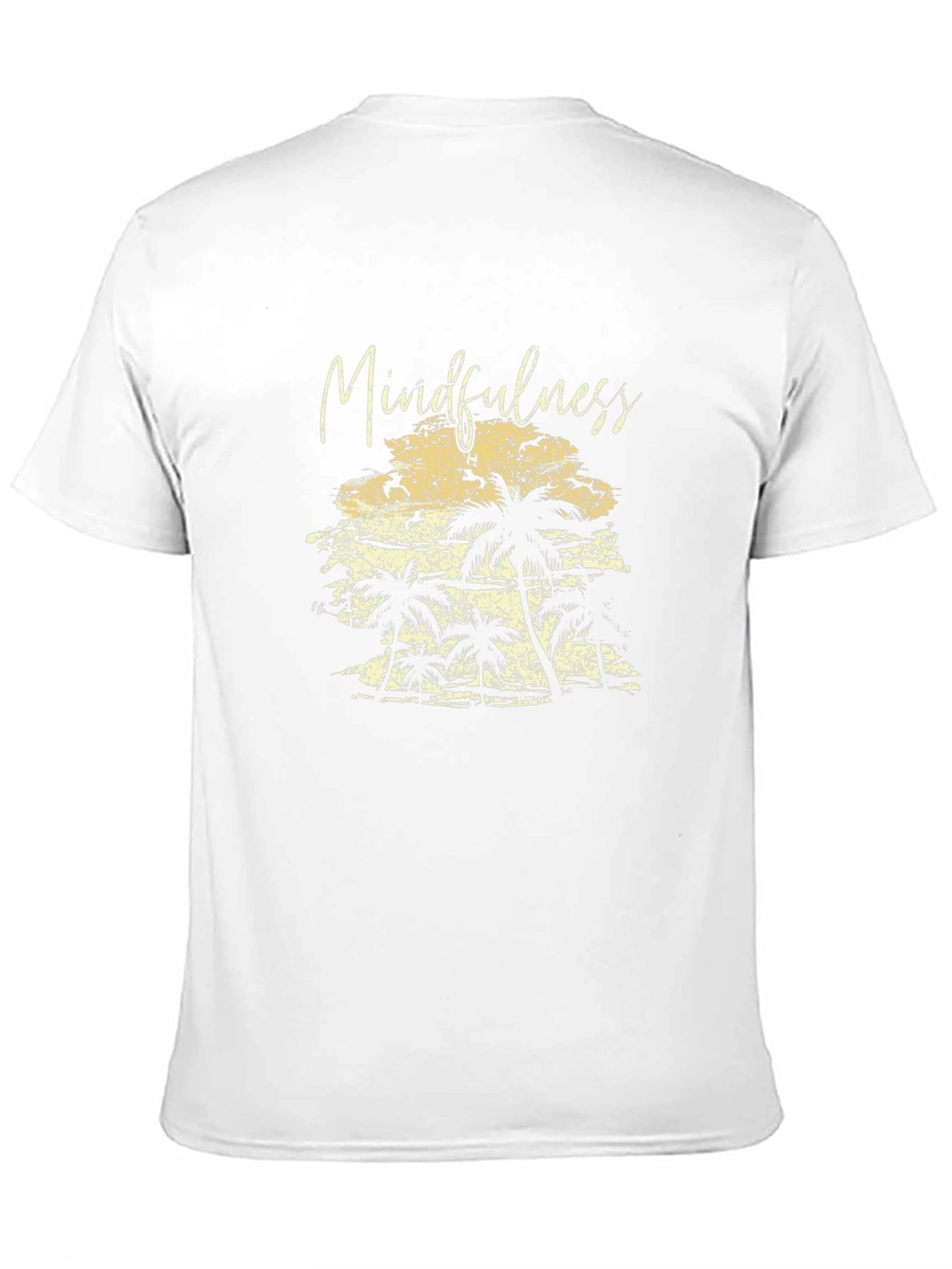 Mindfulness Palm Tree Black T-Shirt